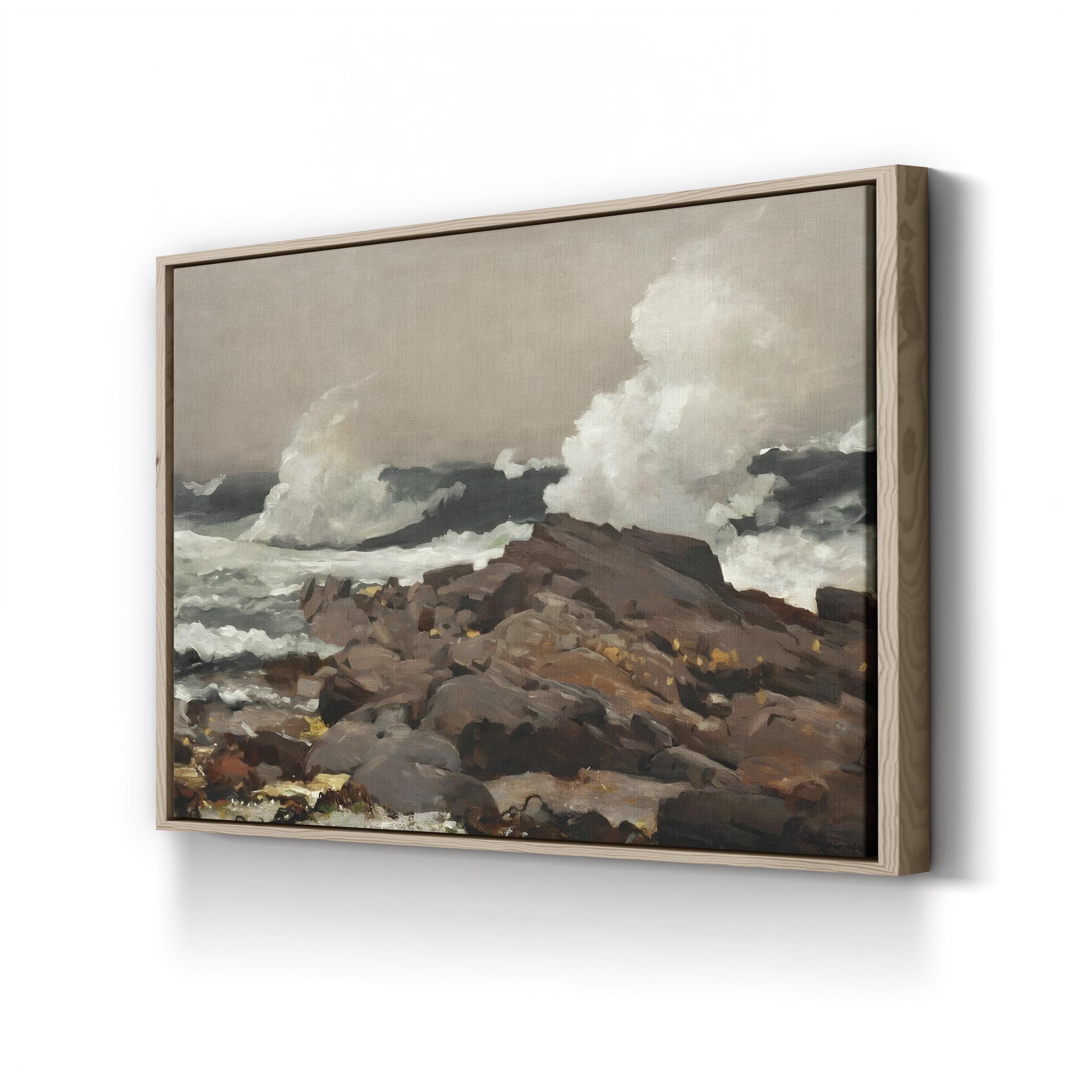 Homer’s Crashing Waves I Coastal Seascape Wall Art by Winslow Homer