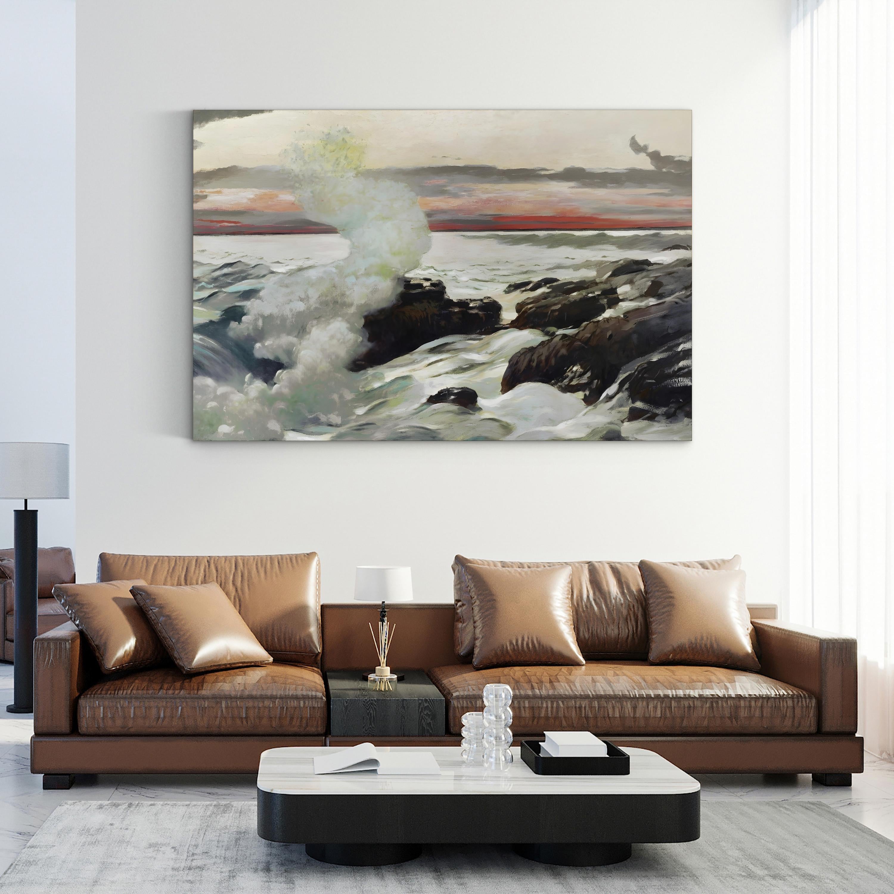 Homer’s Crashing Waves II Wall Art by Winslow Homer | Dramatic Ocean Seascape Canvas