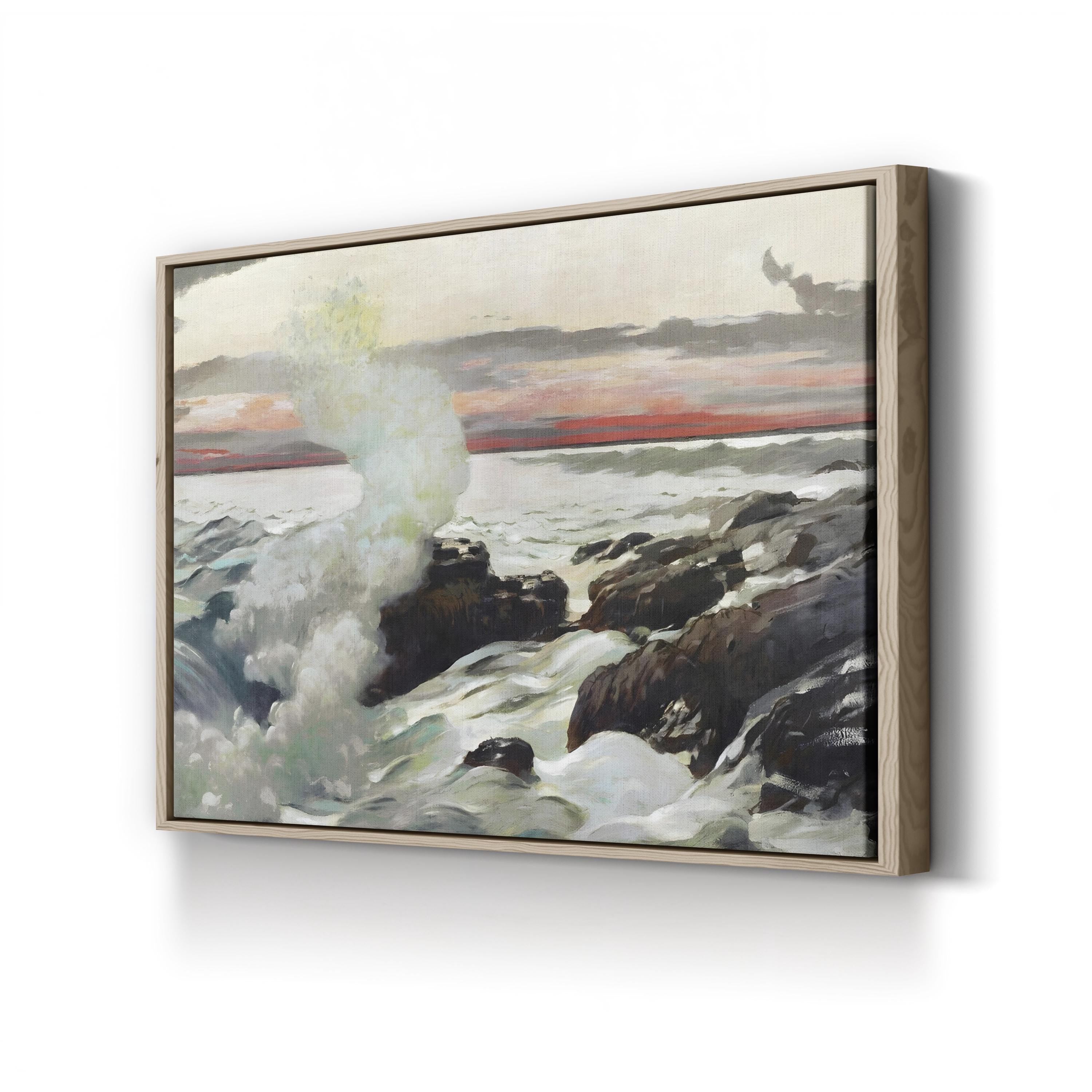 Homer’s Crashing Waves II Wall Art by Winslow Homer | Dramatic Ocean Seascape Canvas