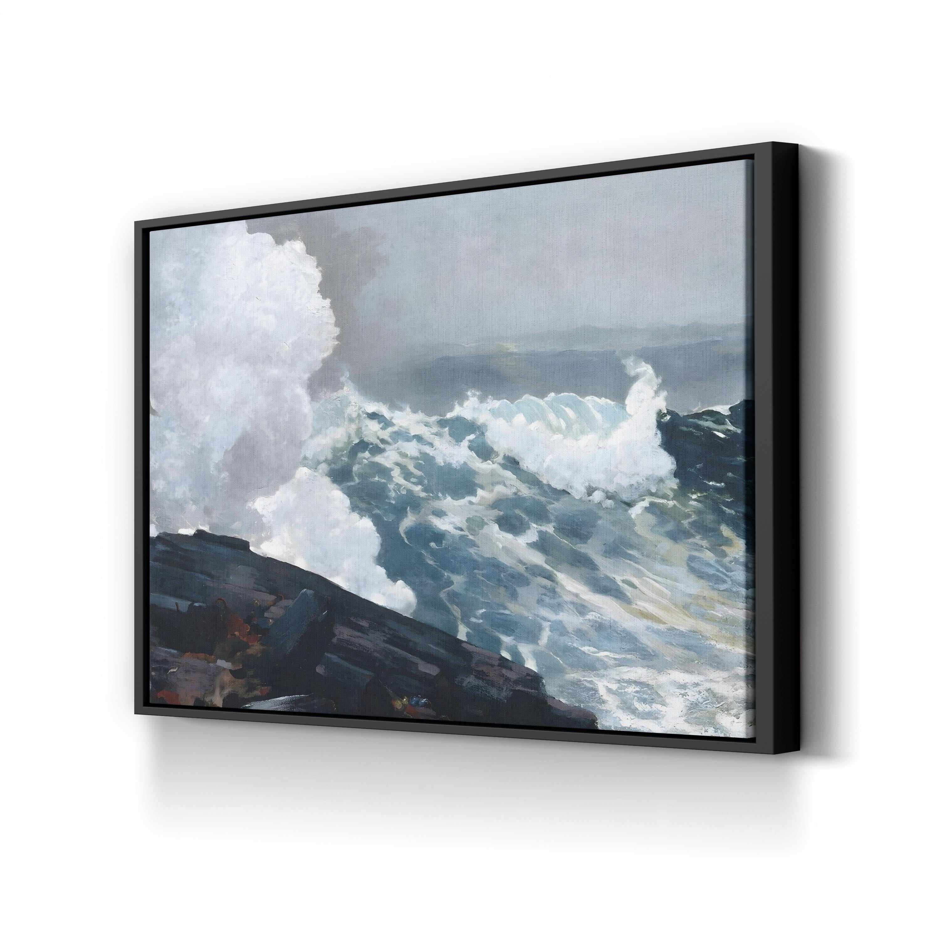 Homer’s Crashing Waves III Coastal Seascape Wall Art by Winslow Homer
