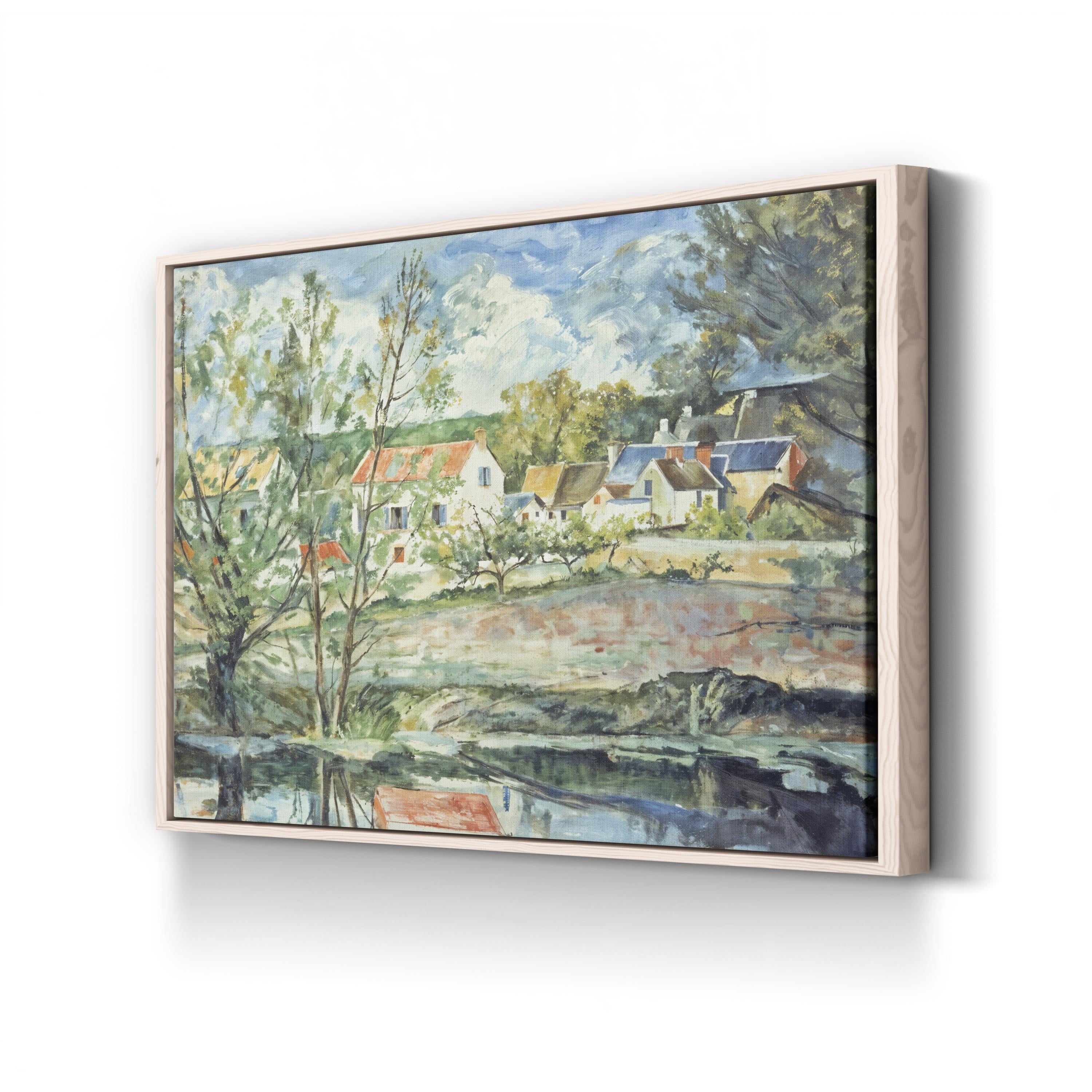In the Valley of the Oise (1873–1874) Wall Art by Paul Cézanne – Post-Impressionist French Countryside Canvas Print