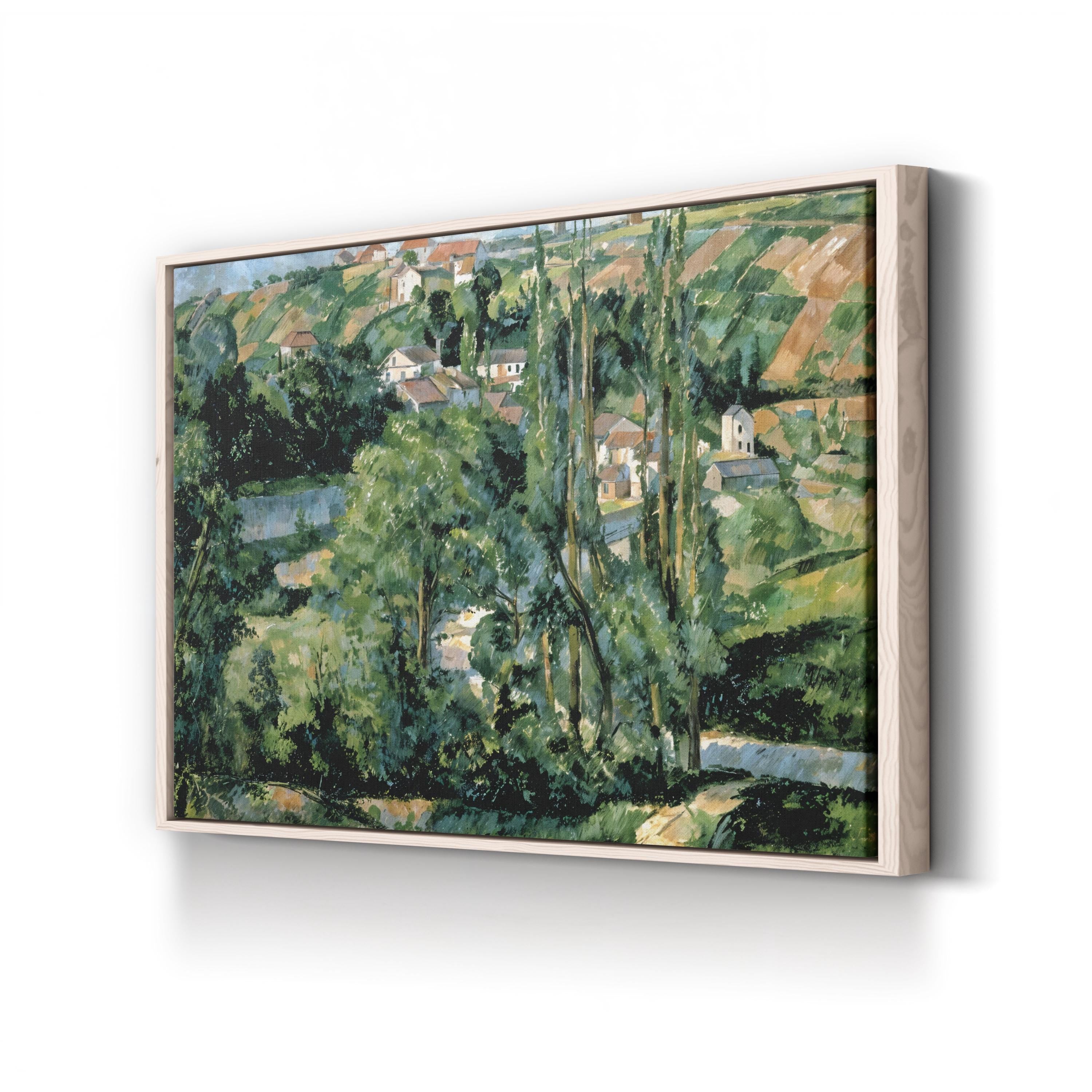 Jalais Hill, Pontoise (1879–1881) – Framed Post-Impressionist Landscape Canvas Art by Paul Cézanne