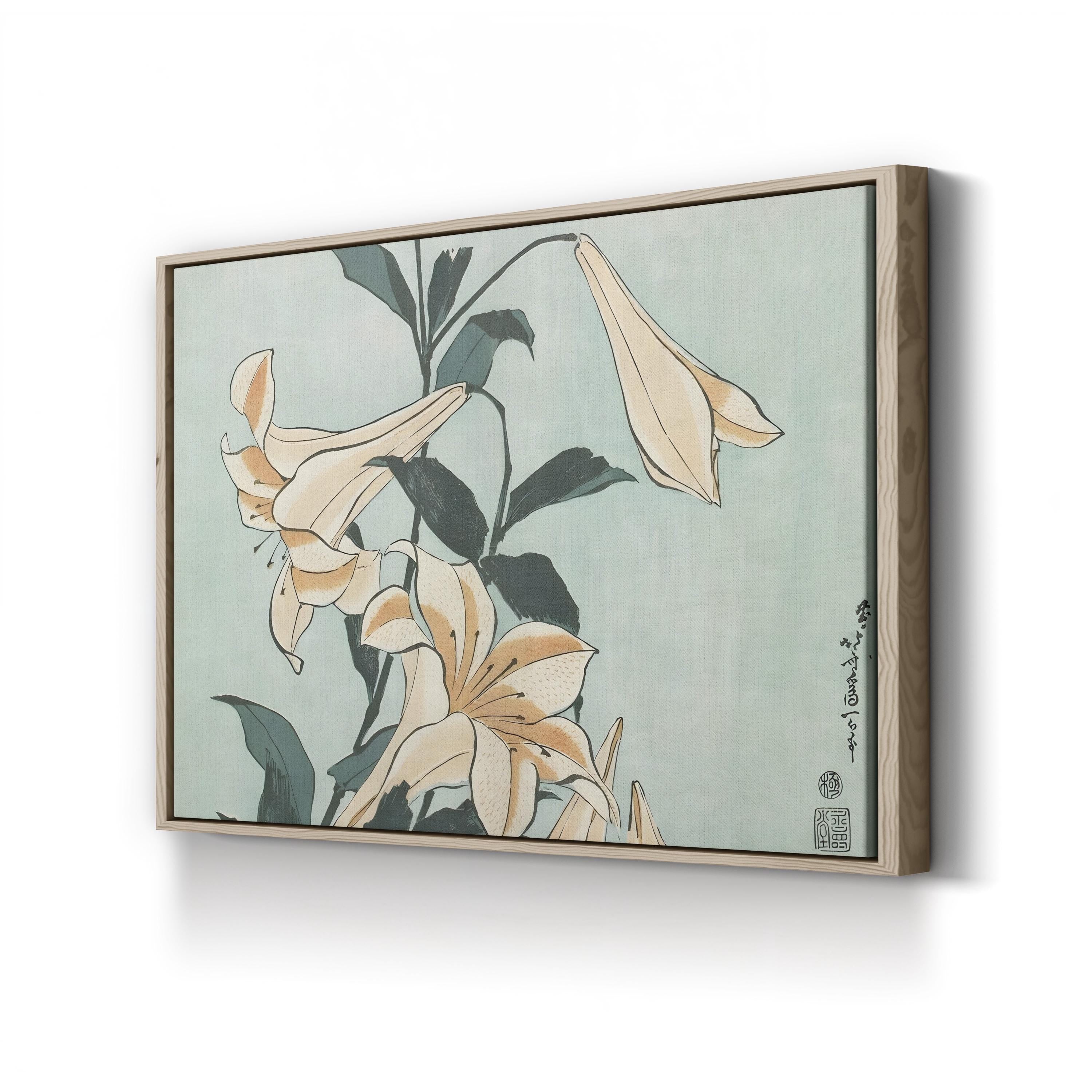 Katsushika Hokusai Floral II Japanese Woodblock Wall Art