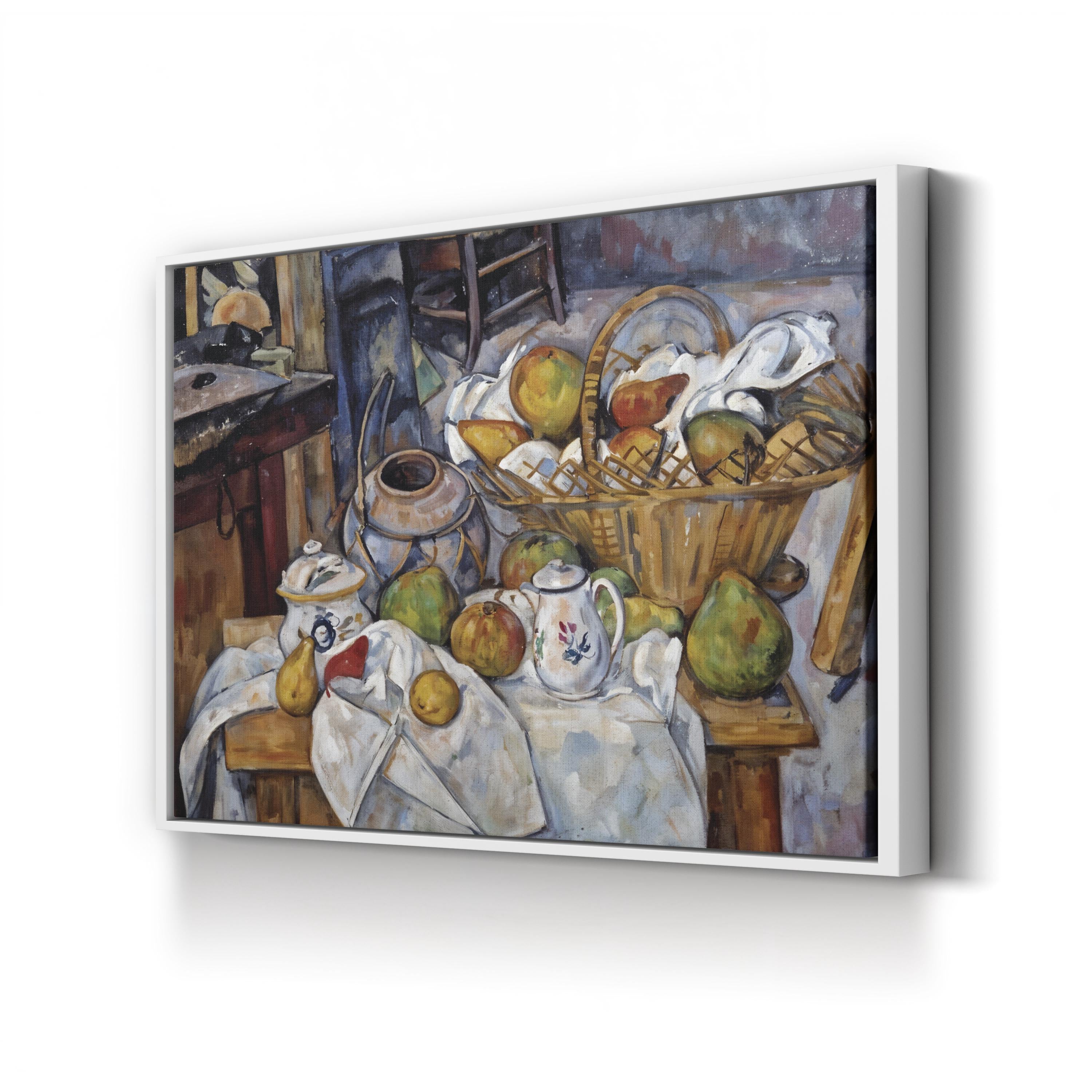 Still Life with Basket, 1888 – Paul Cézanne Wall Art | Post-Impressionist Canvas Print