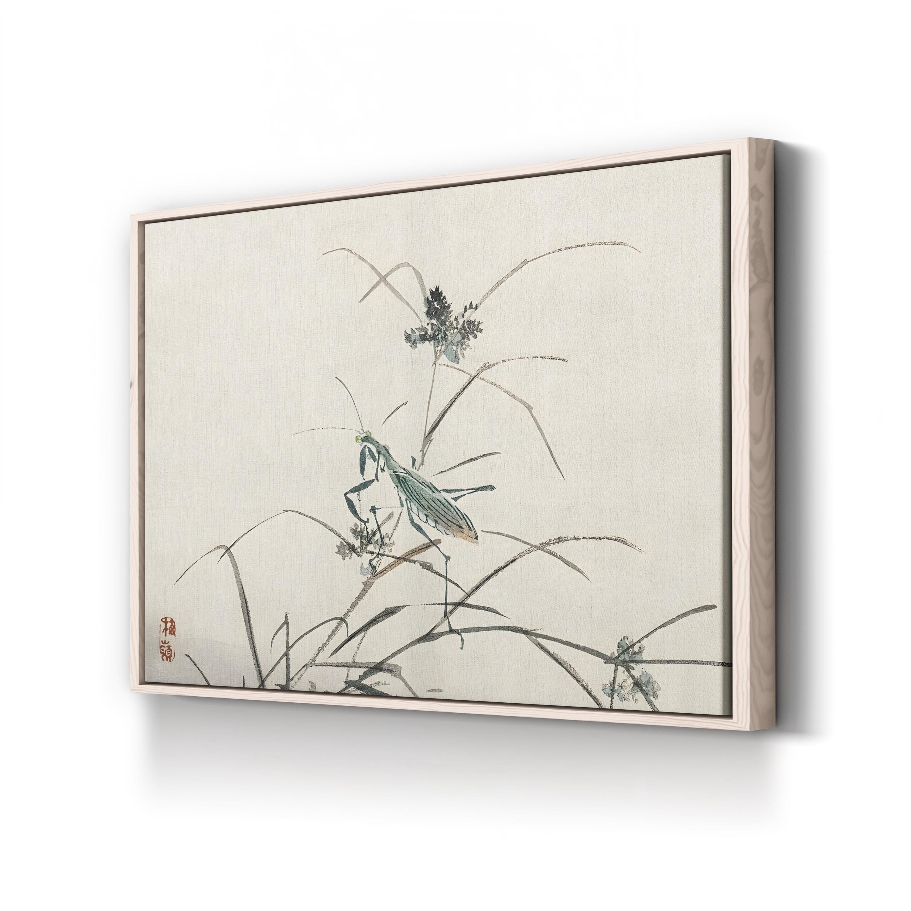 Kono Bairei Dragonflies III Wall Art | Meiji Era Japanese Nature Illustration Canvas