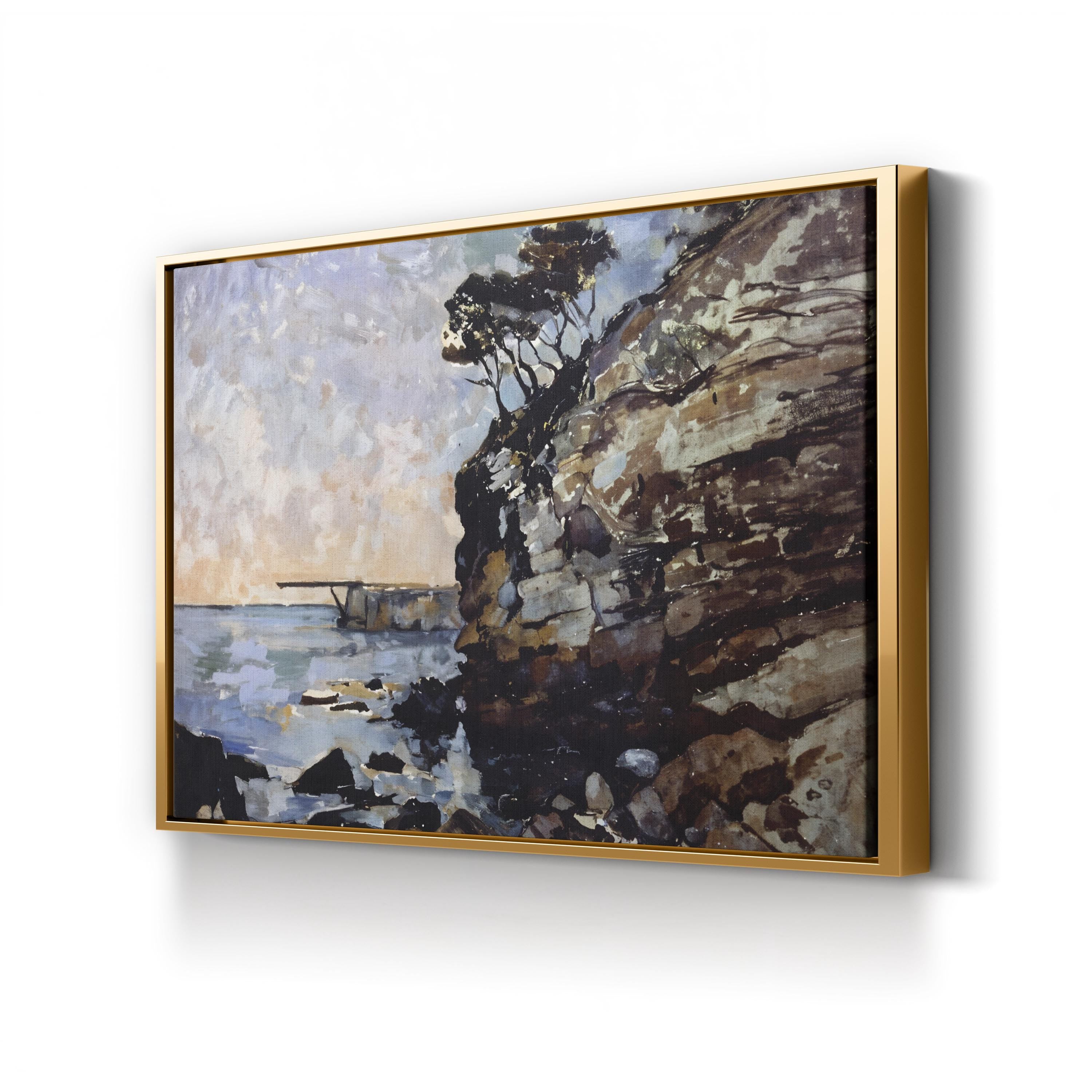 L’Estaque at Dusk Wall Art by Paul Cézanne – Post-Impressionist French Coastal Landscape Canvas Print