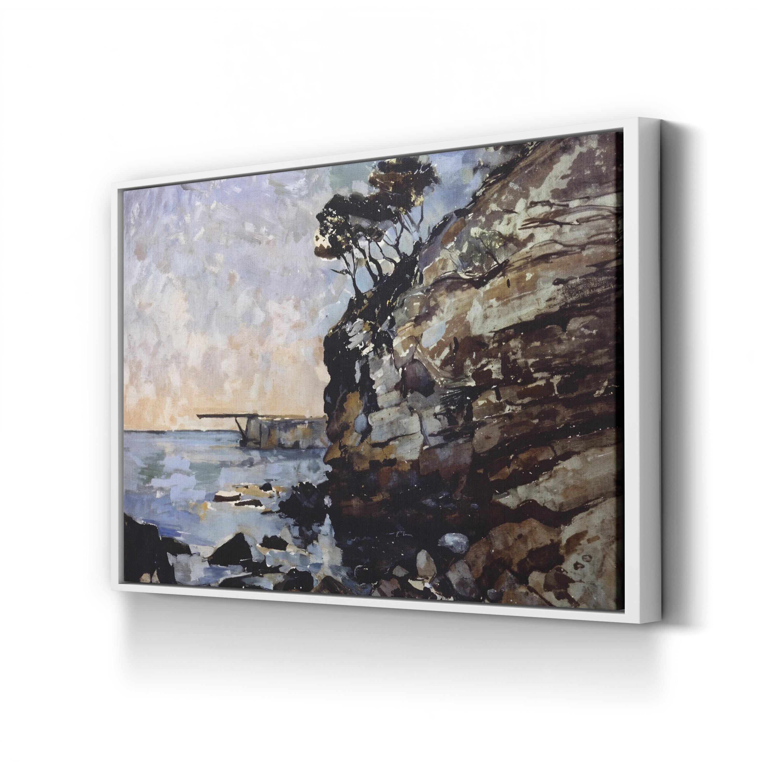 L’Estaque at Dusk Wall Art by Paul Cézanne – Post-Impressionist French Coastal Landscape Canvas Print