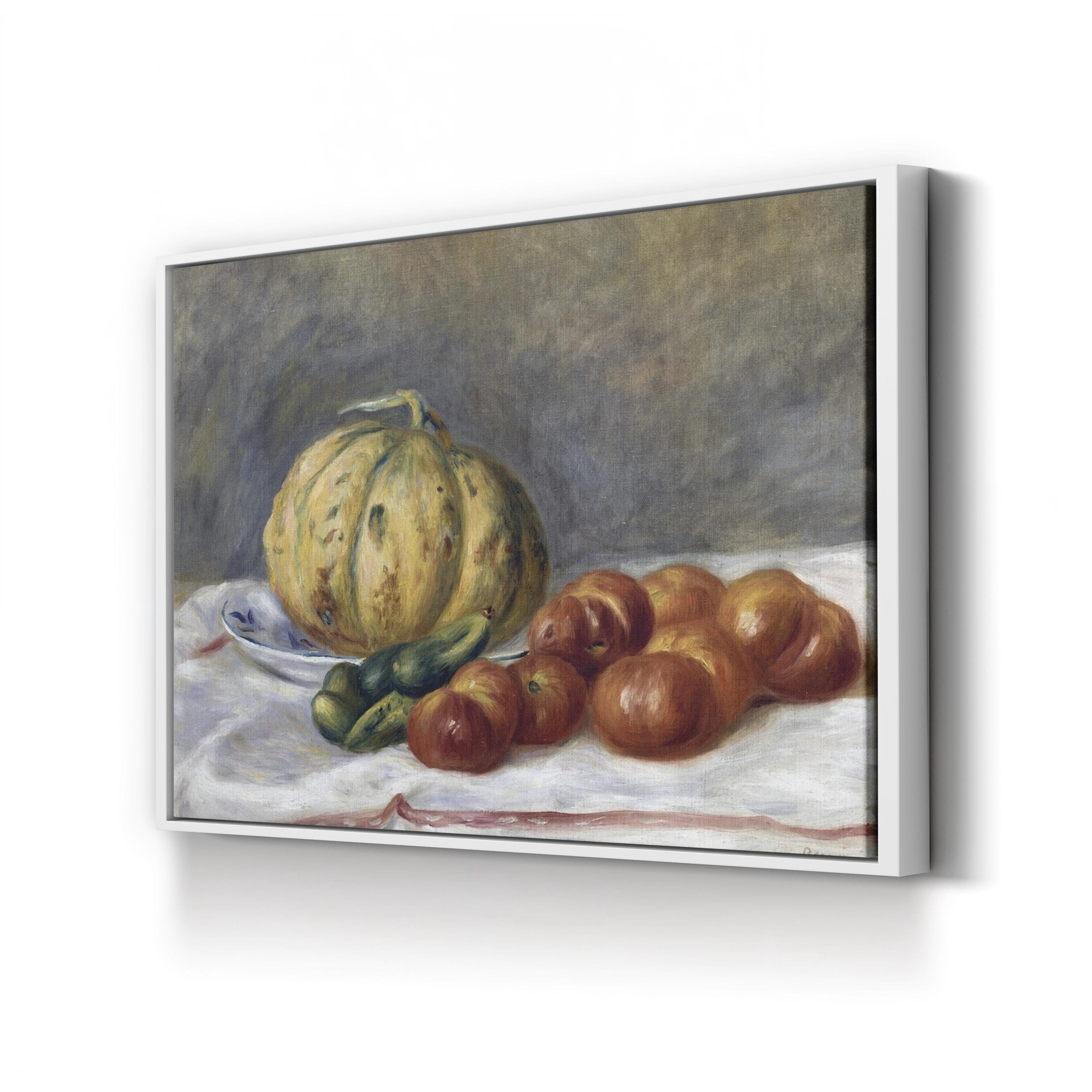 Melon and Tomatoes Still Life, 1903 – Period Illustration Wall Art | Vintage Kitchen Canvas Print