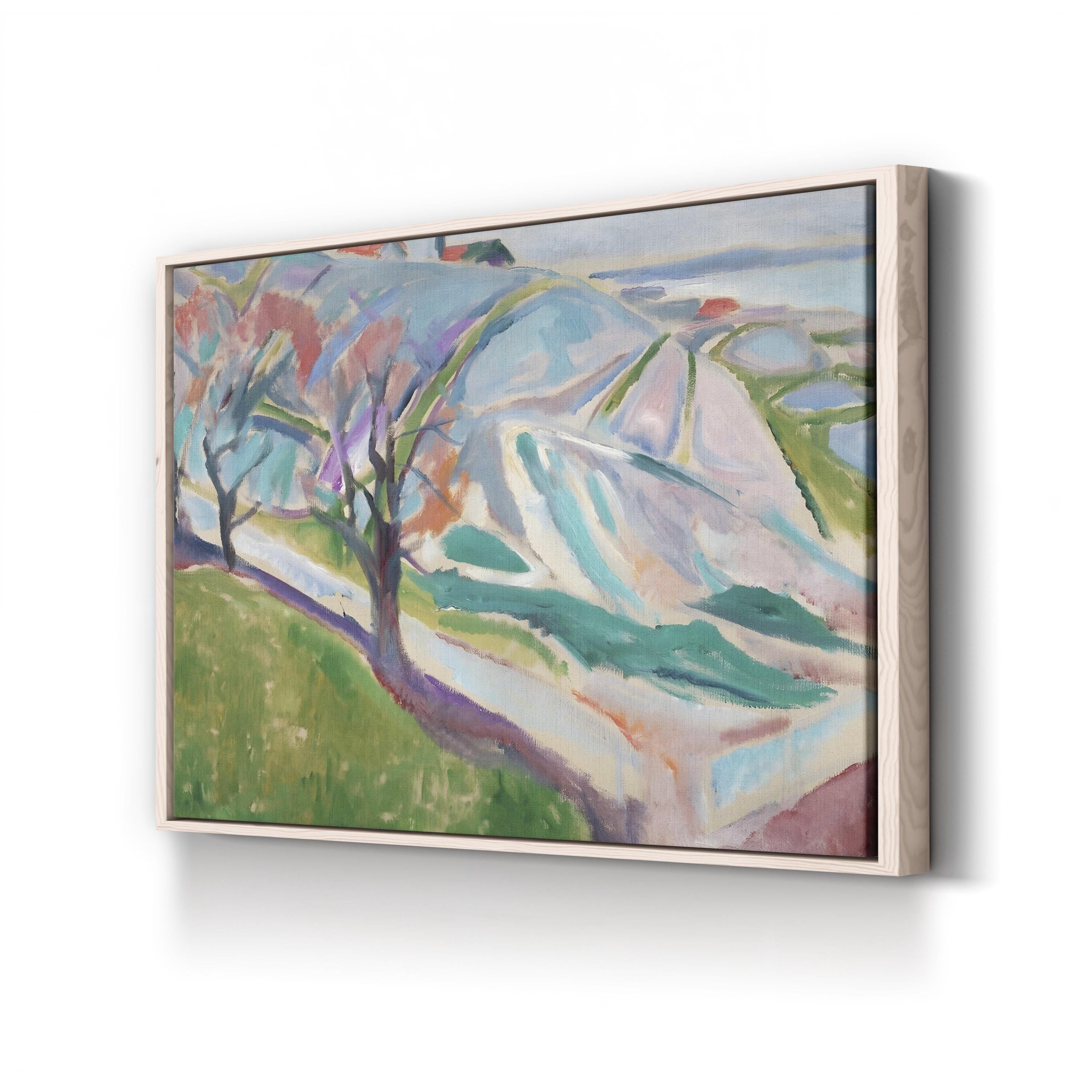 Munch Colorful Landscapes I – Edvard Munch Wall Art | Expressionist Landscape Canvas Print