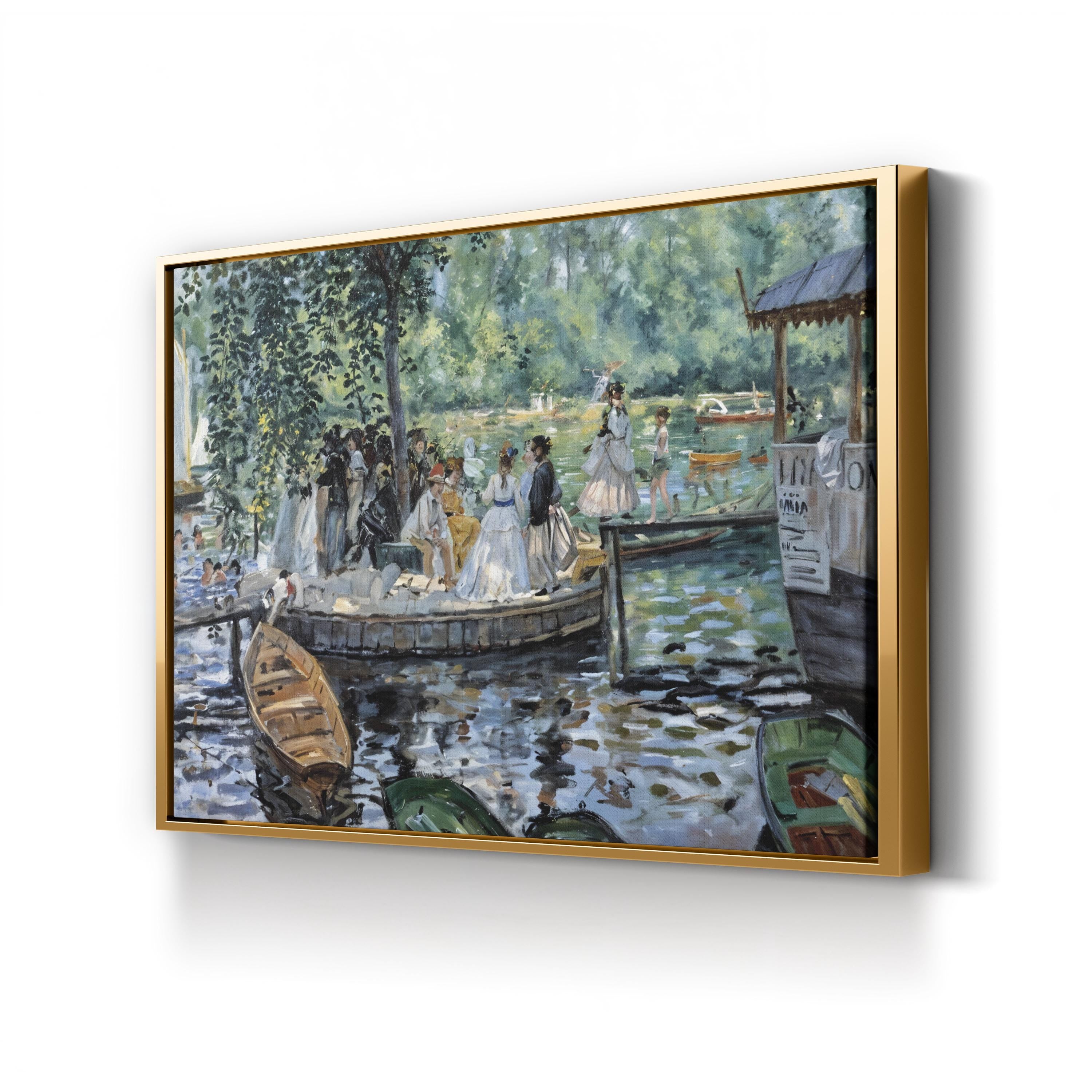 La Grenouillère, Bougival, France Wall Art | Impressionist Boating Scene by Pierre-Auguste Renoir