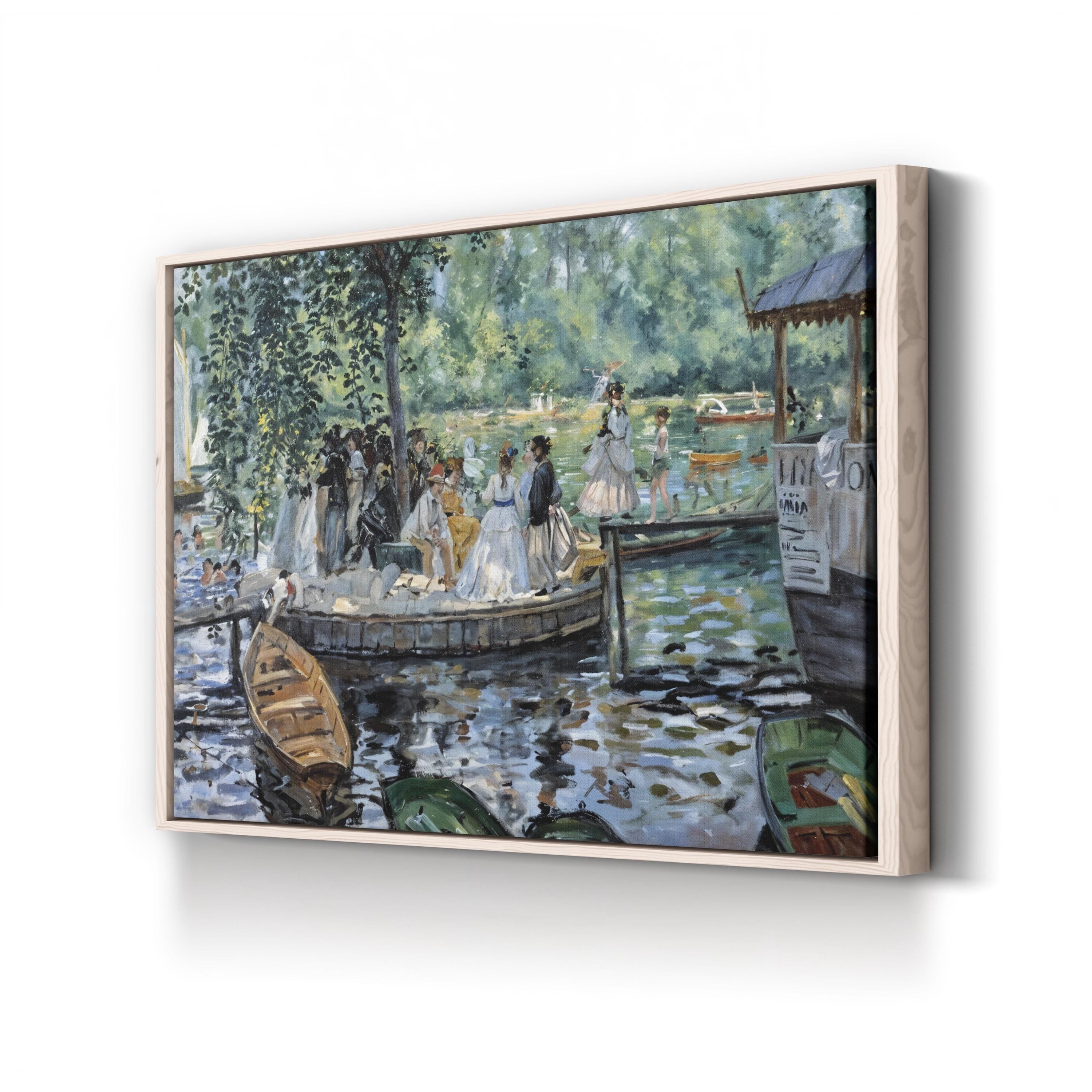 La Grenouillère, Bougival, France Wall Art | Impressionist Boating Scene by Pierre-Auguste Renoir