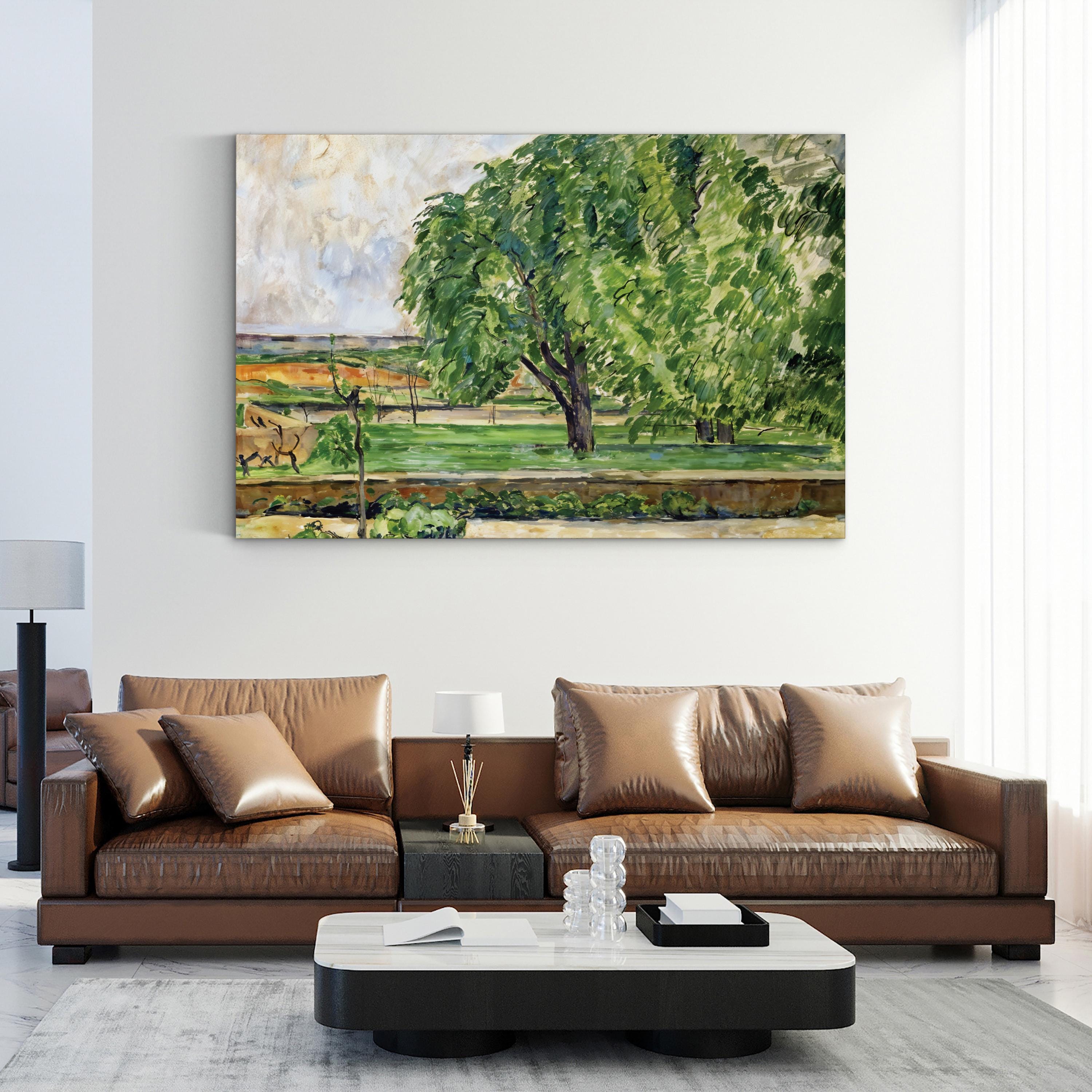 Le Jas de Bouffan Wall Art by Paul Cézanne – French Post-Impressionist Landscape Canvas
