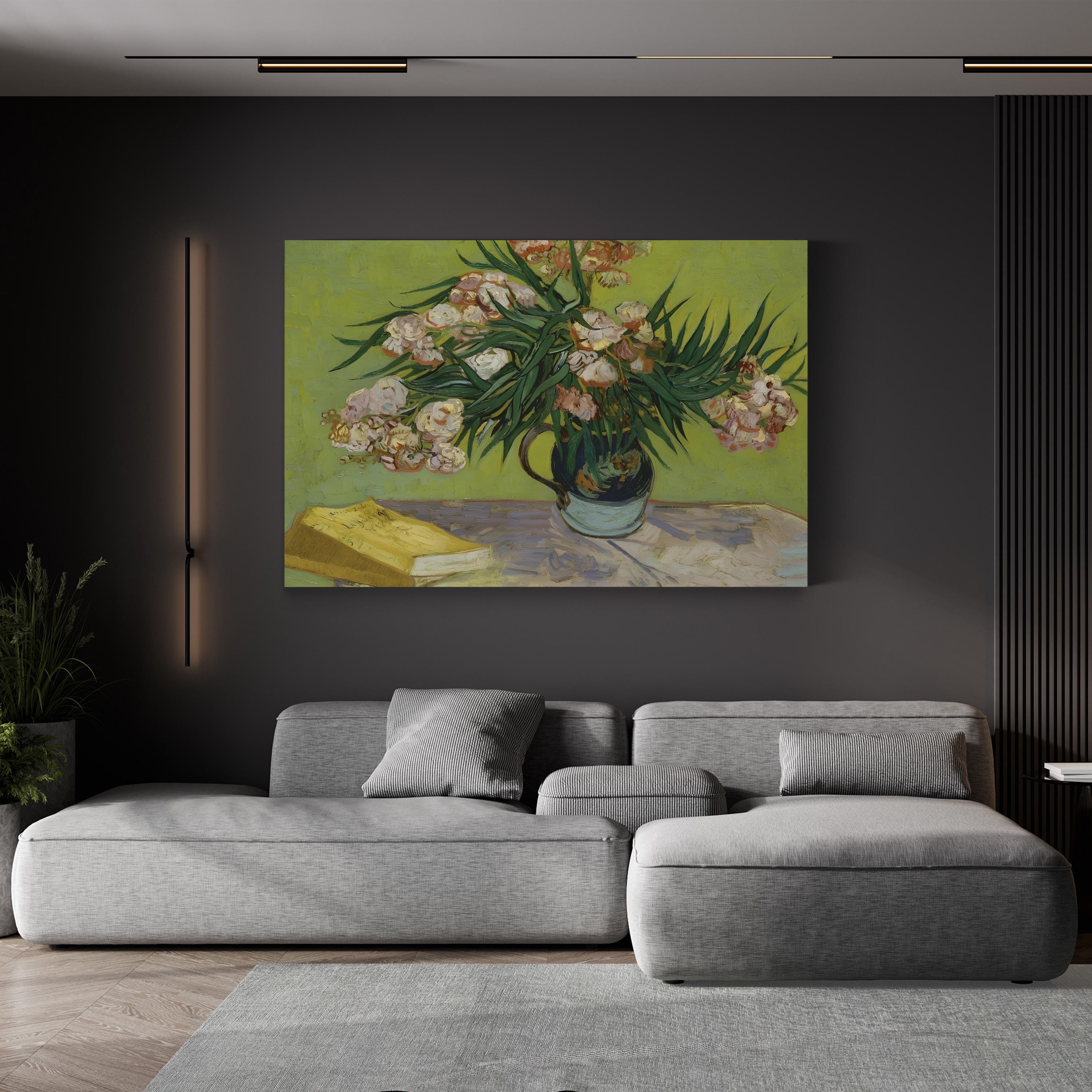 Oleanders, 1888 – Post-Impressionist Floral Still Life Wall Art by Vincent van Gogh