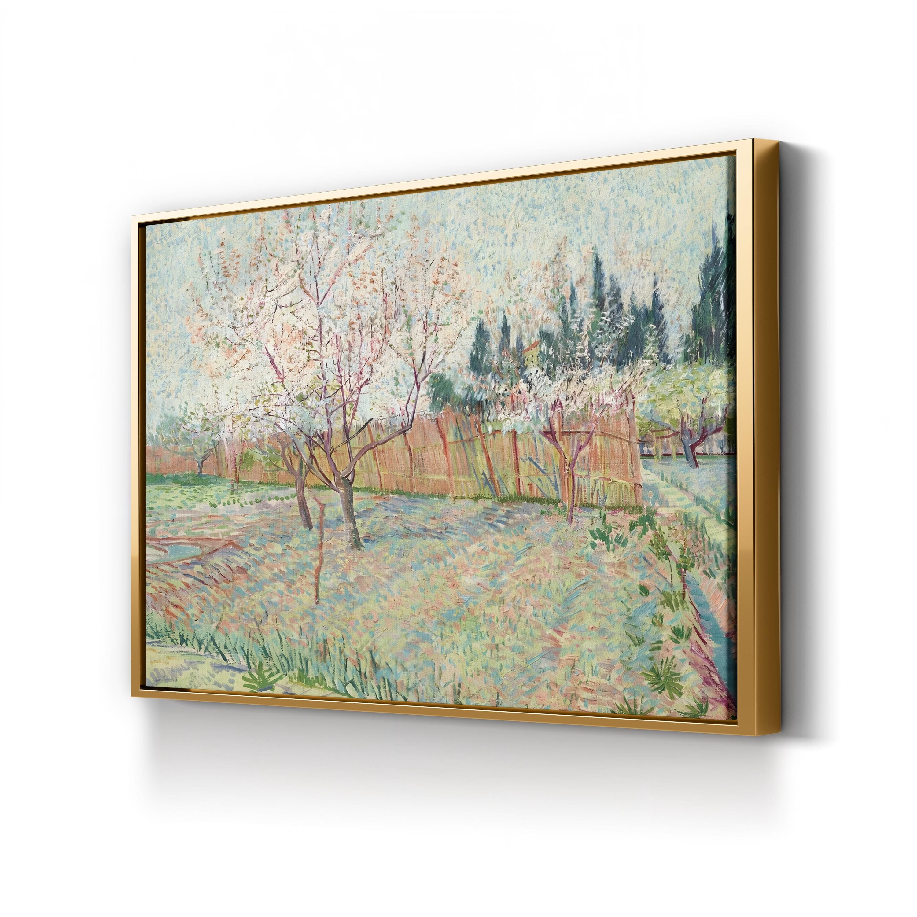 Orchard with Cypresses, 1888 – Impressionist Landscape by Vincent van Gogh