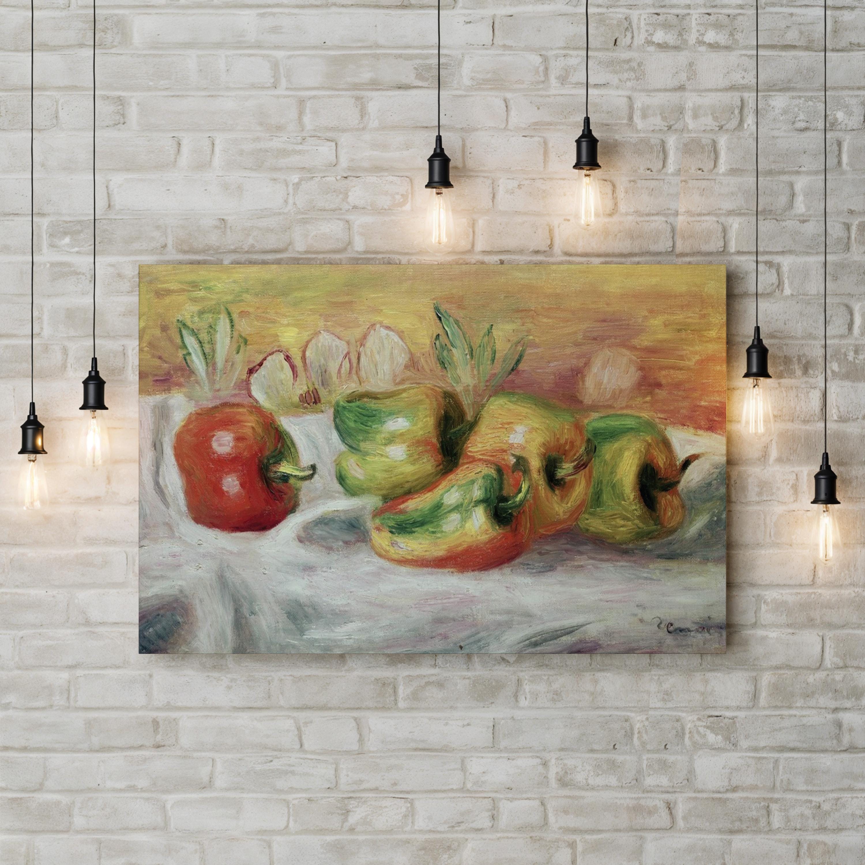 Pimientos, 1912 Wall Art – Classic Still Life by Pierre-Auguste Renoir