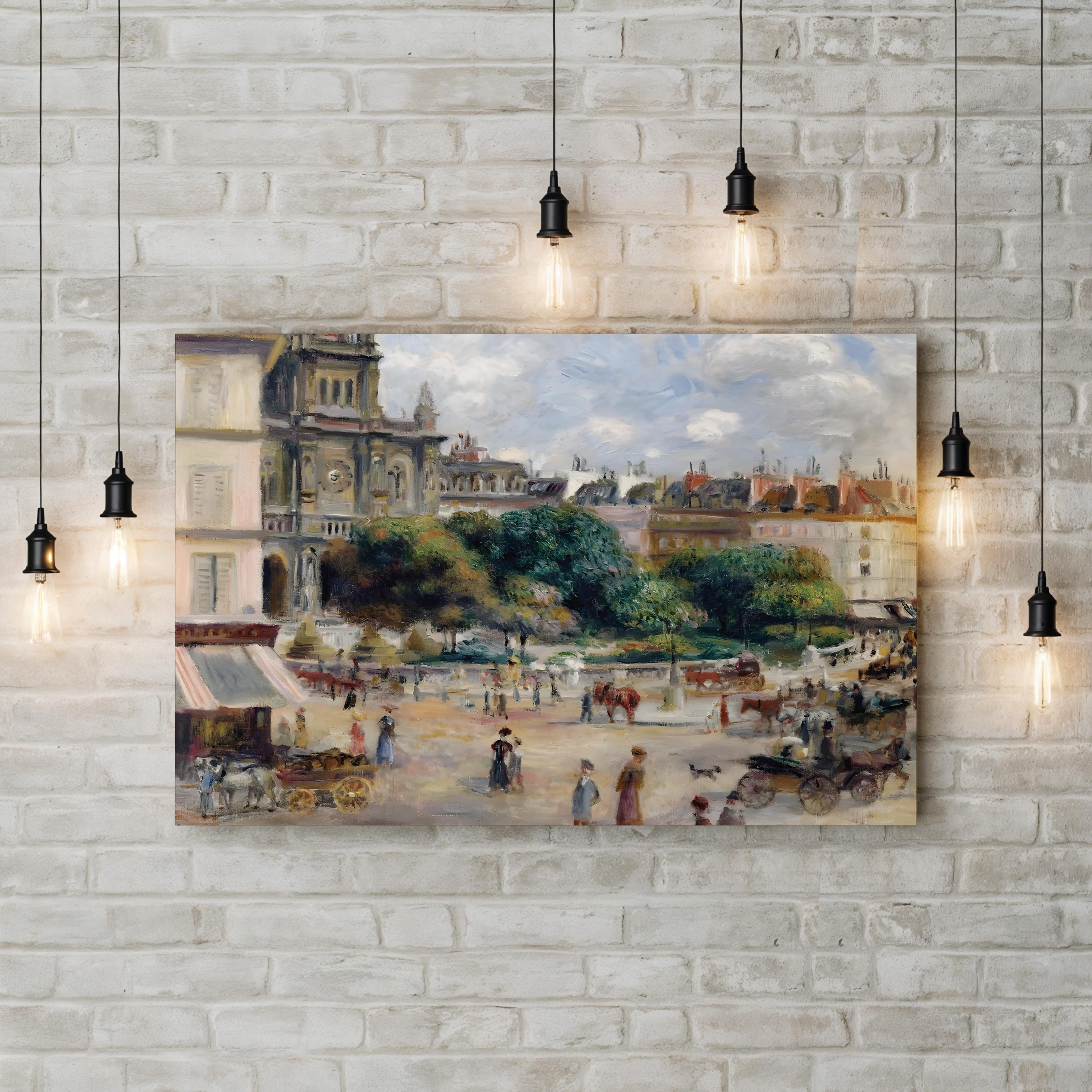 Place de la Trinité, 1893 – Pierre-Auguste Renoir Wall Art | Impressionist Canvas Print