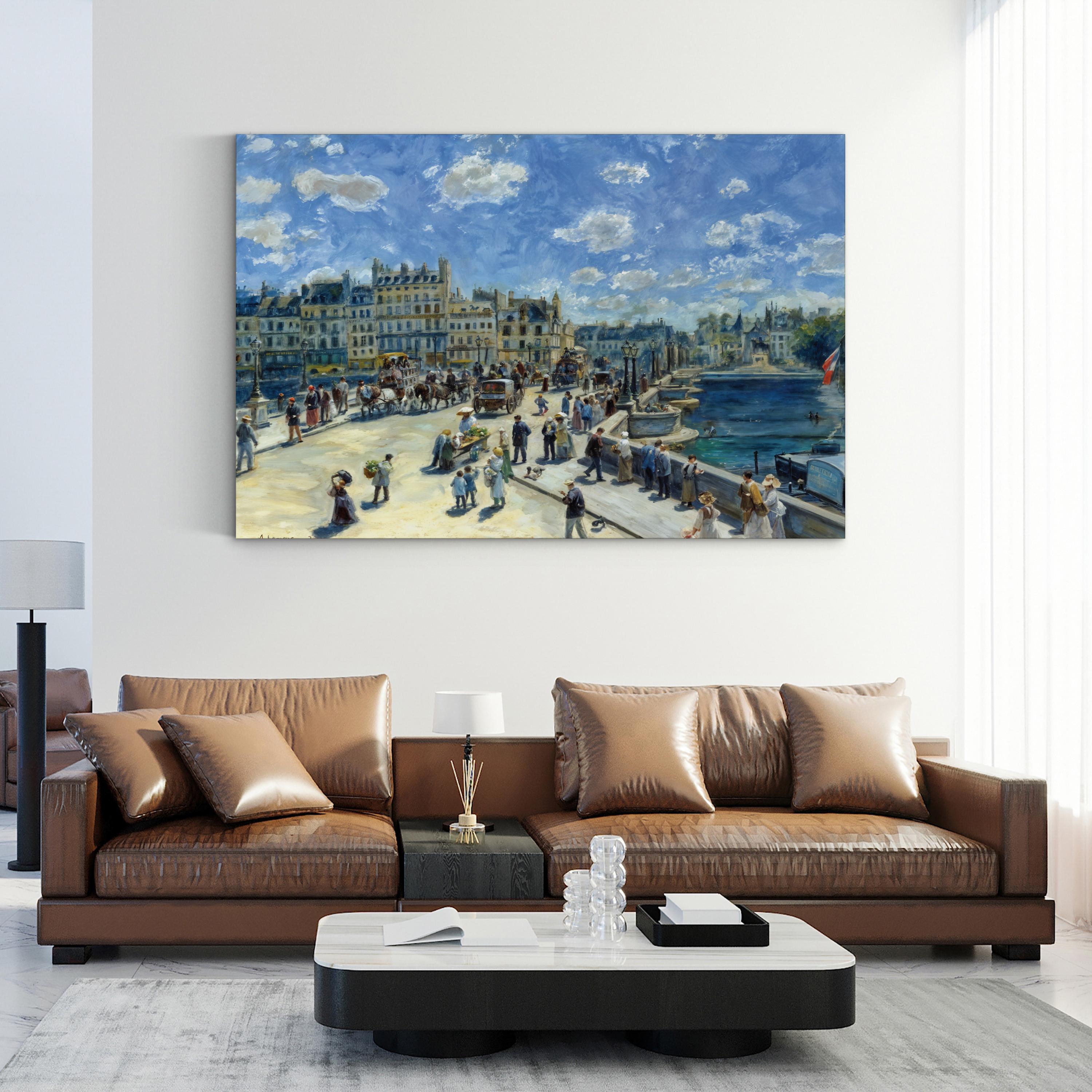 Pont Neuf, Paris Wall Art – 1872 French Impressionist Cityscape by Pierre-Auguste Renoir