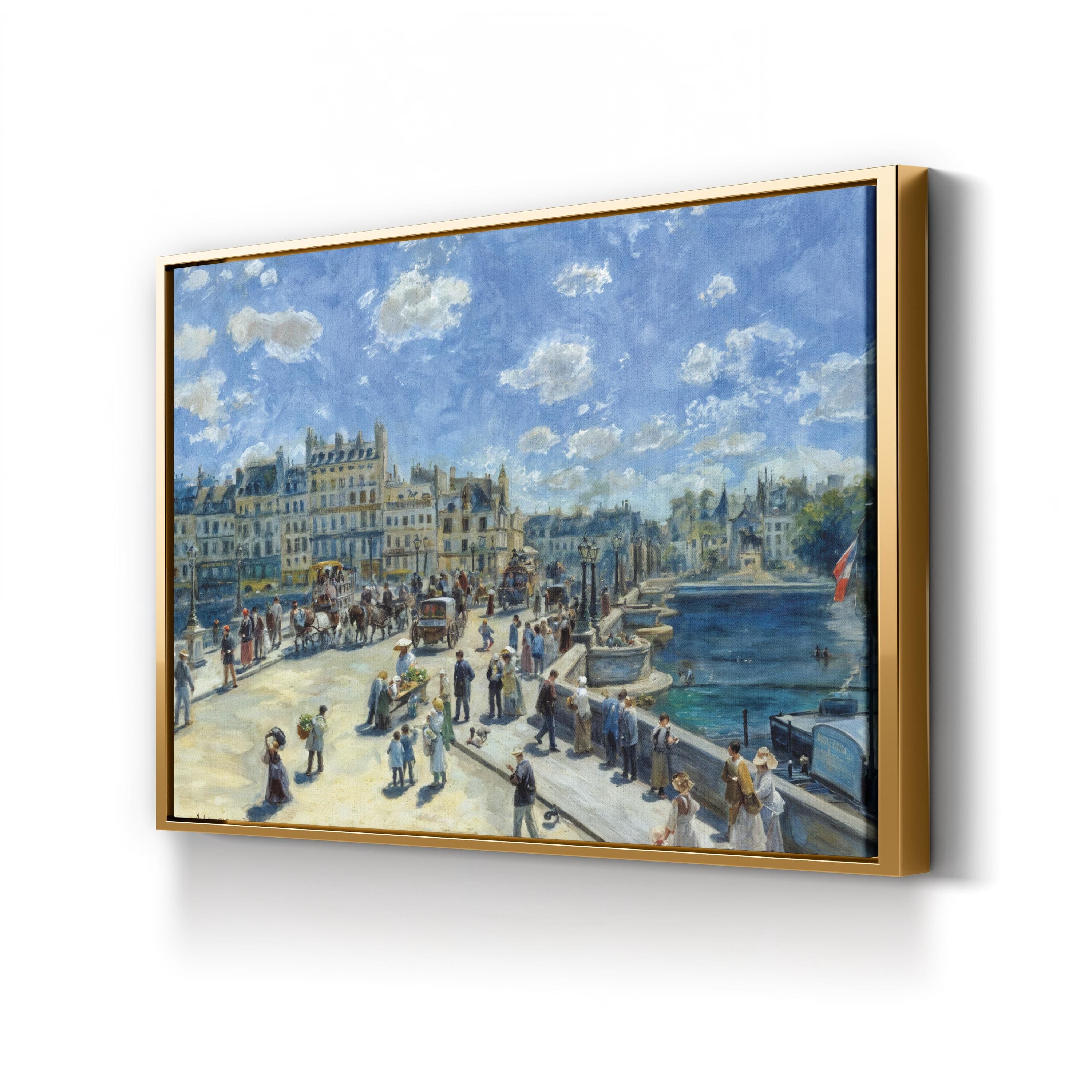 Pont Neuf, Paris Wall Art – 1872 French Impressionist Cityscape by Pierre-Auguste Renoir