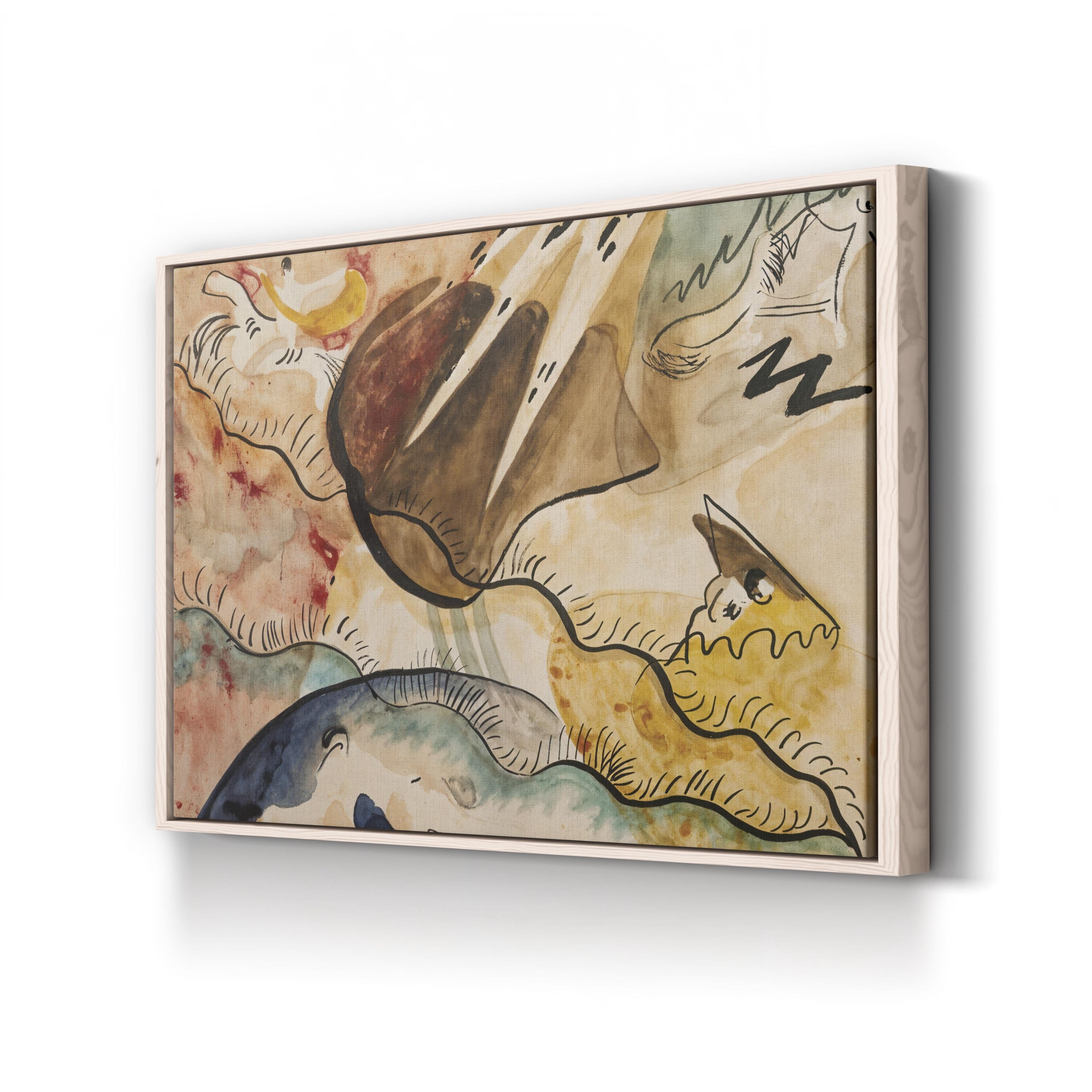Rain Landscape Wall Art – Kandinsky 1911 Abstract Nature Artwork