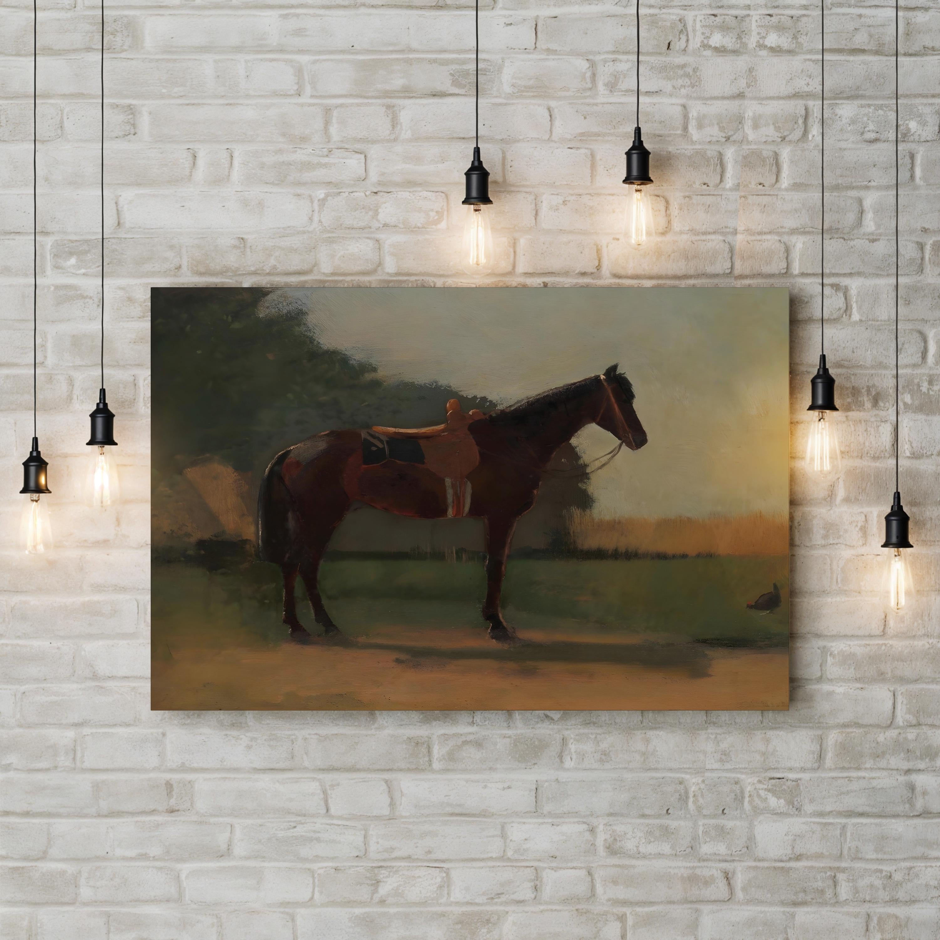 Saddle Horse Wall Art by Winslow Homer – Classic American Equestrian Canvas