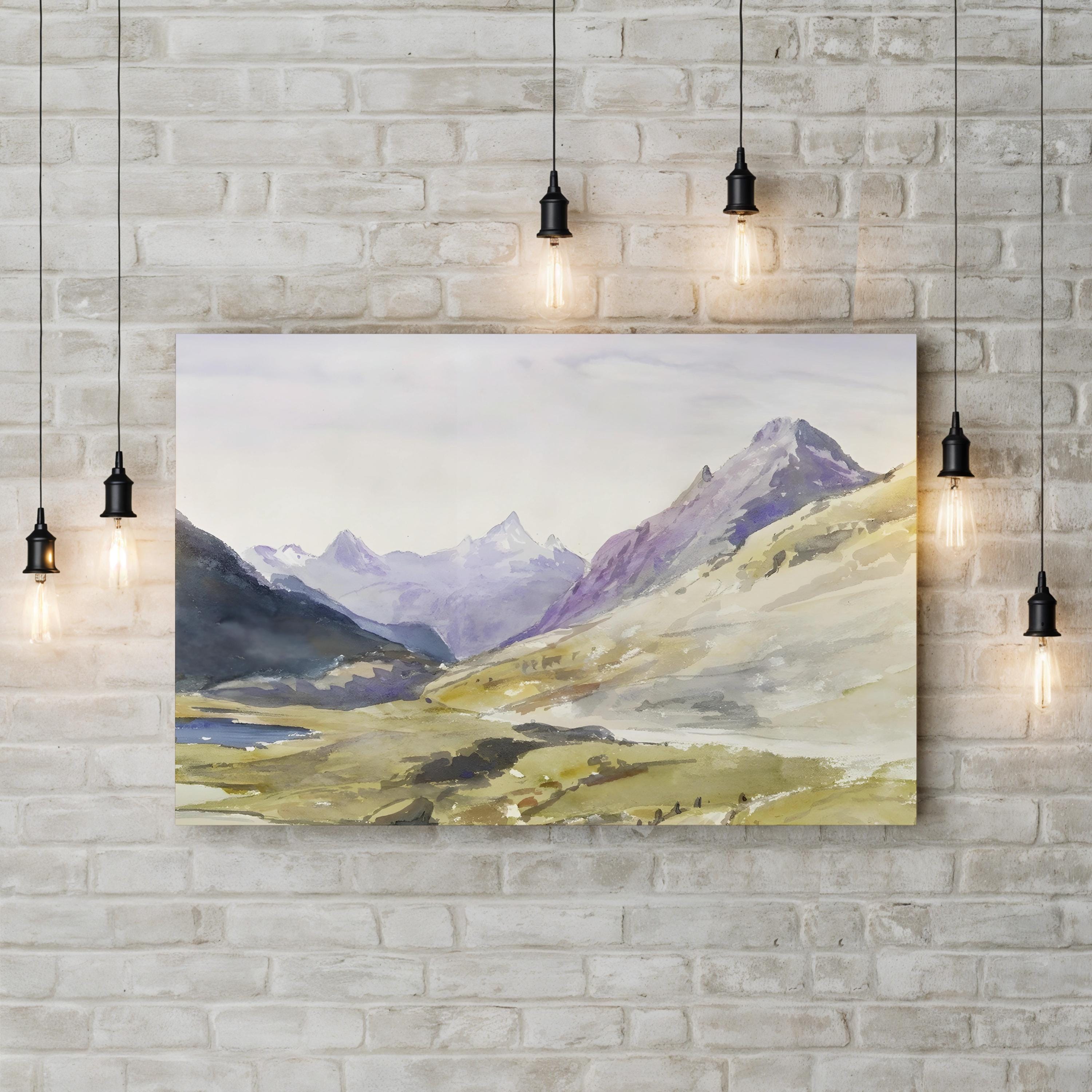 Sargent Mountainous Landscapes Wall Art by John Singer Sargent – Classical Mountain Landscape Canvas