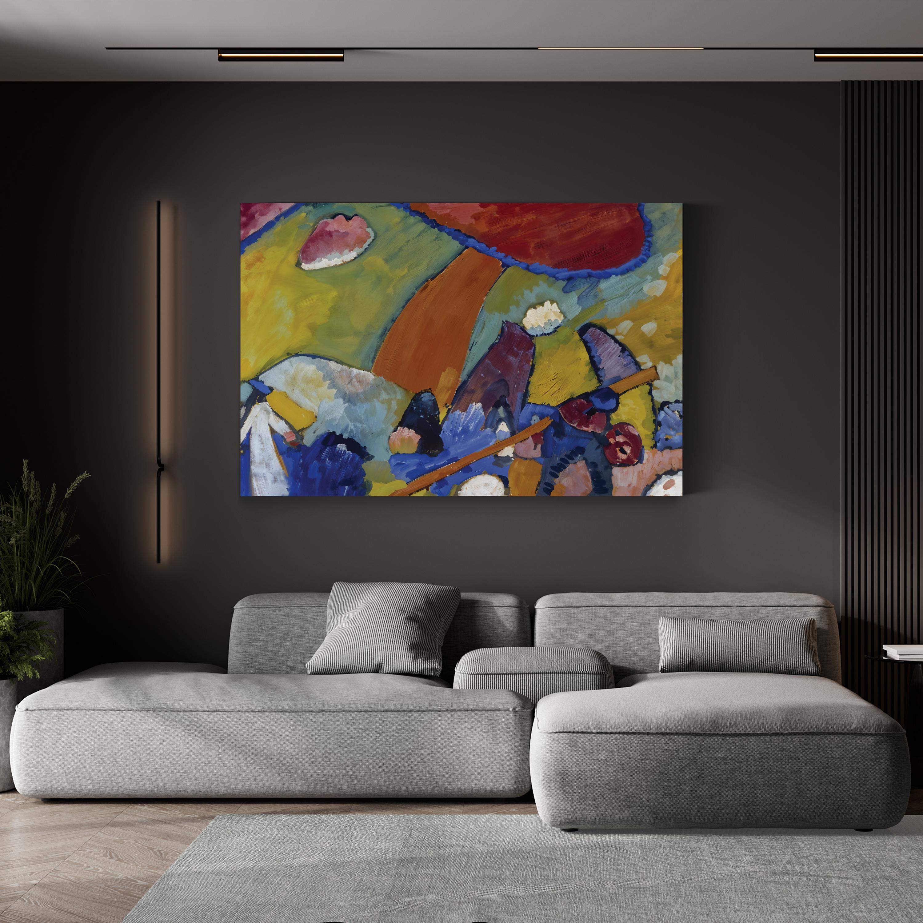 Abstract Landscape Composition by Wassily Kandinsky canvas print, gallery wrapped unframed canvas