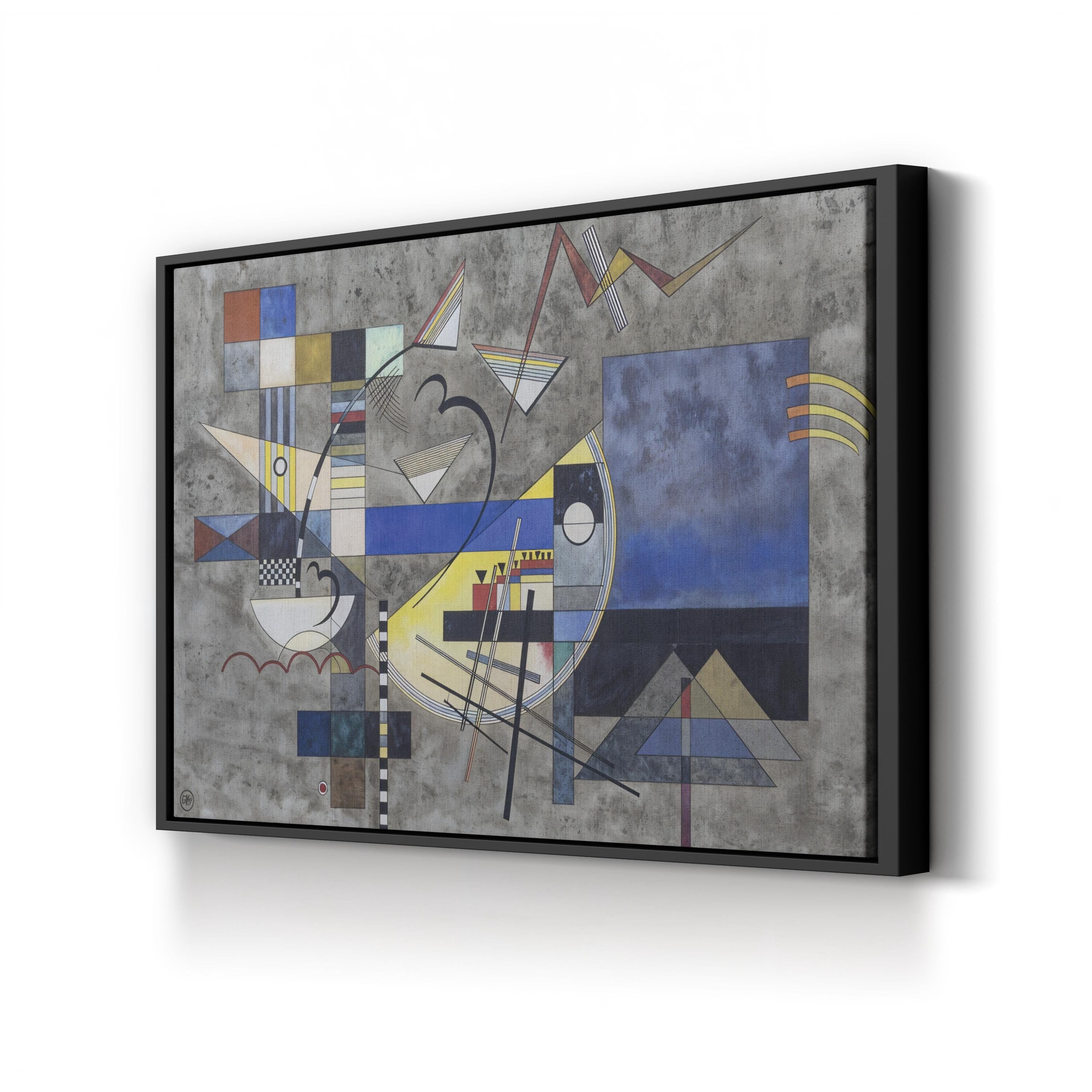 Solid III, 1925 Geometric Abstract Canvas Print – Wassily Kandinsky Bauhaus Modern Art