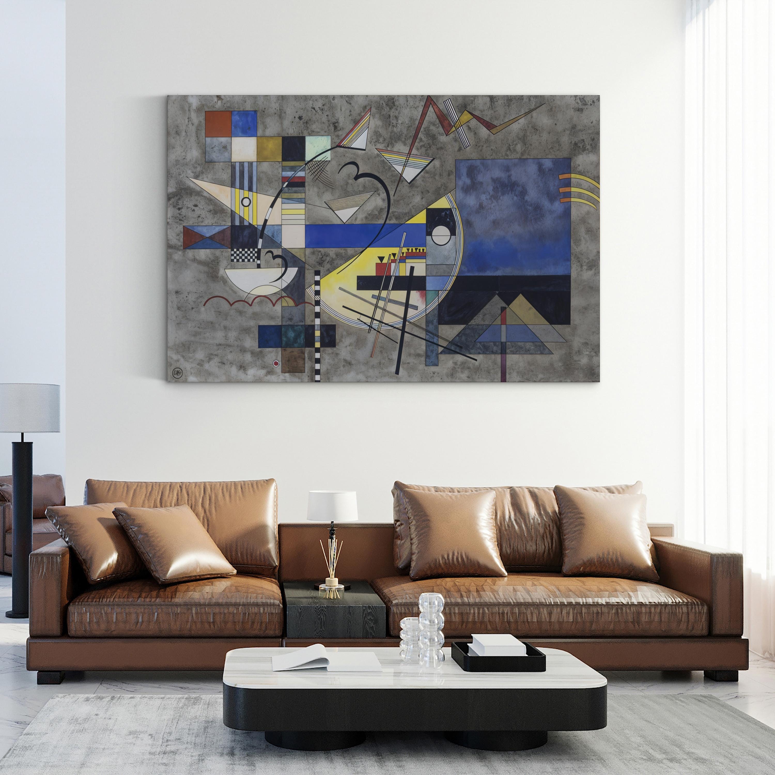 Solid III, 1925 Geometric Abstract Canvas Print – Wassily Kandinsky Bauhaus Modern Art