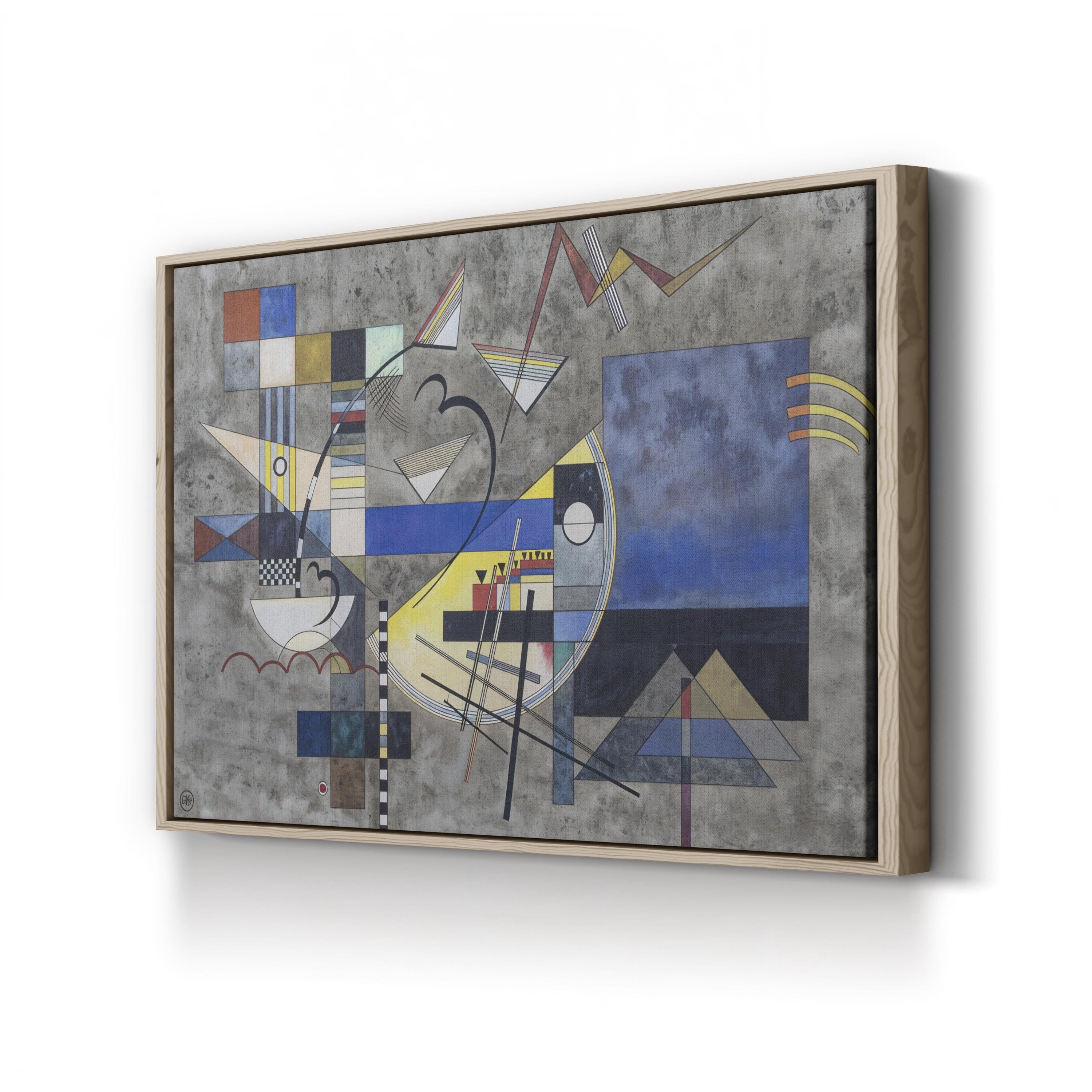 Solid III, 1925 Geometric Abstract Canvas Print – Wassily Kandinsky Bauhaus Modern Art