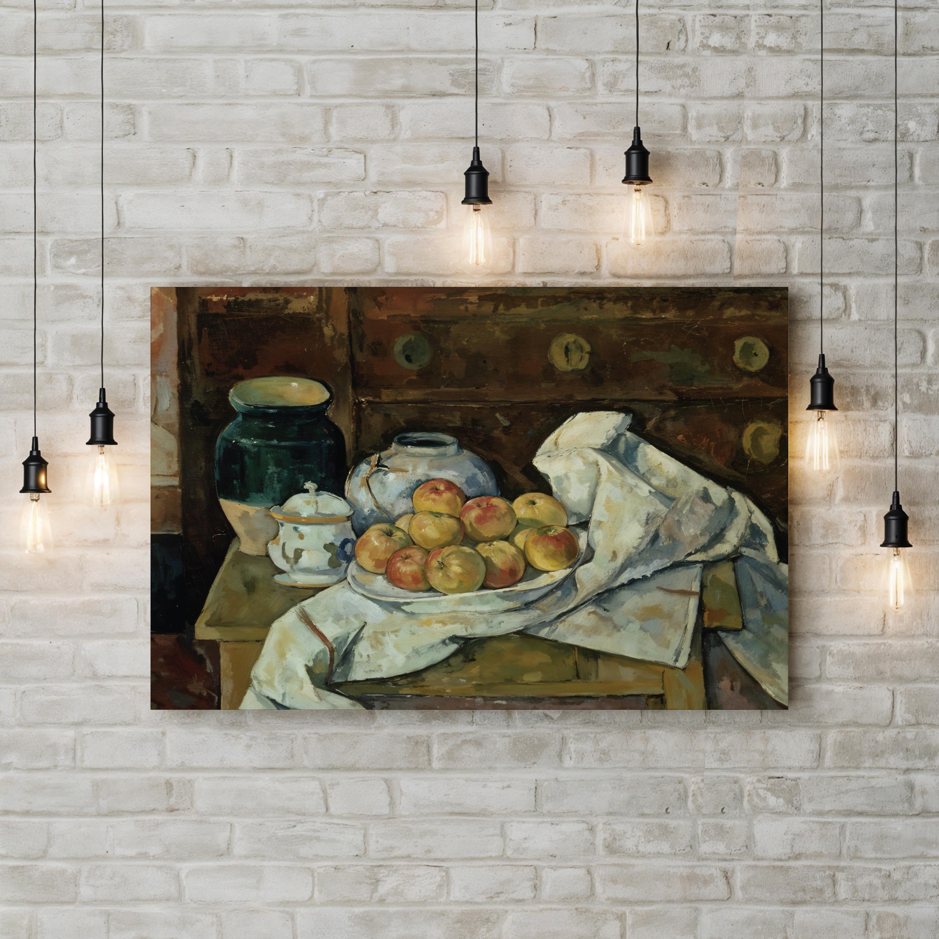 Still Life With Commode, 1887–1888 Wall Art by Paul Cézanne | Post-Impressionist Still Life Canvas