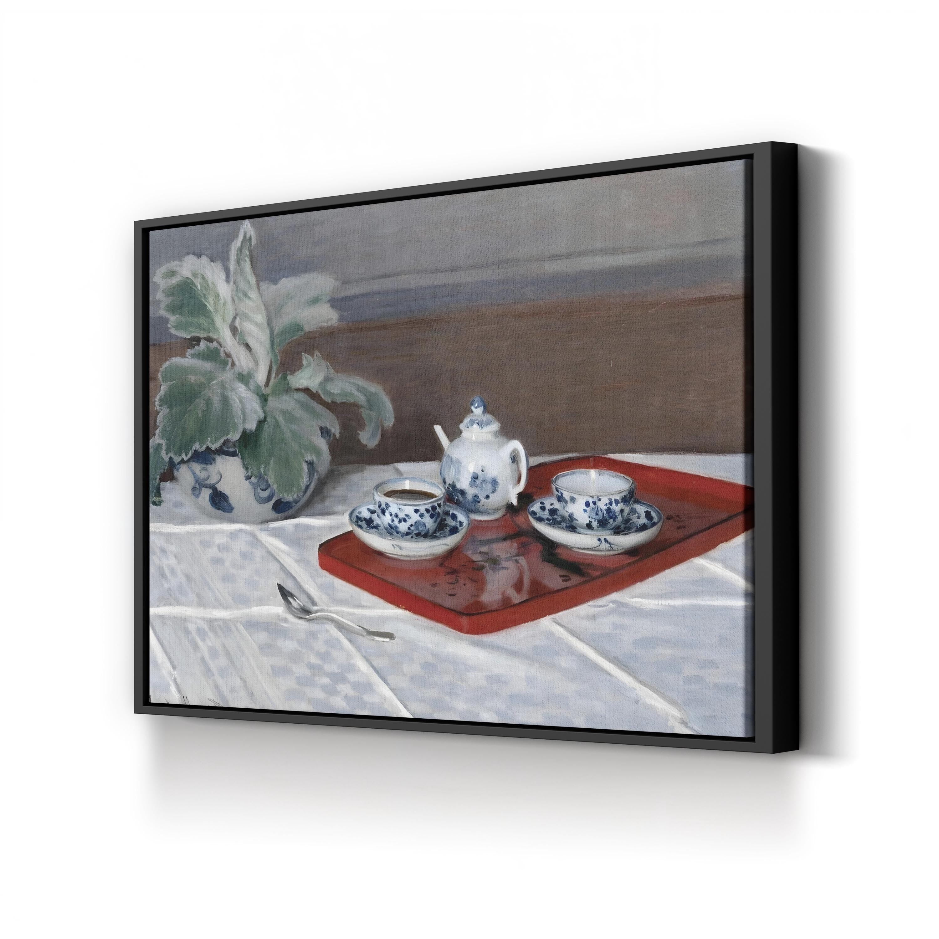 Still Life, Tea Service (1872) Wall Art by Claude Monet | Impressionist Still Life Canvas Print