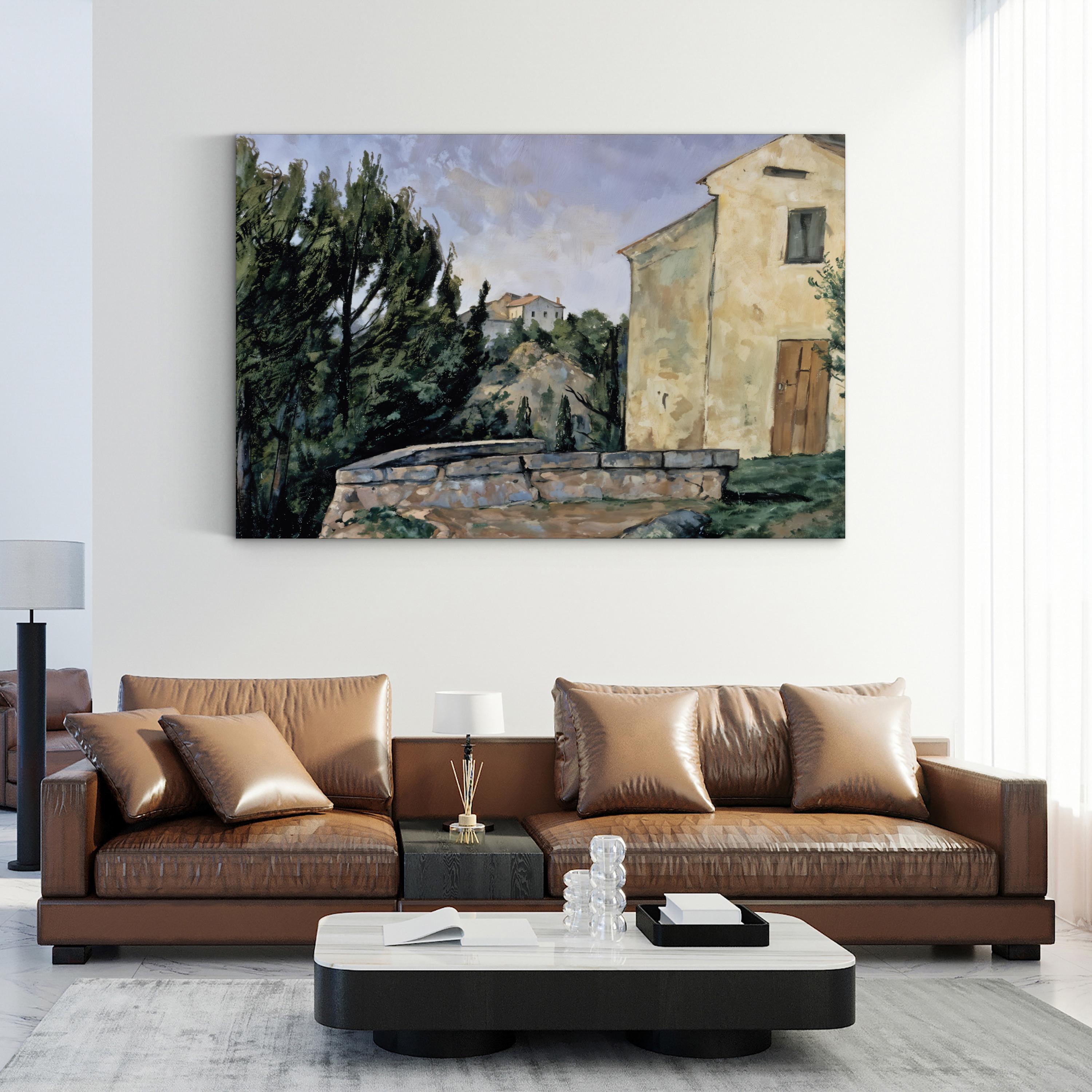 The Abandoned House at Tholonet – Paul Cézanne Wall Art | Provence Landscape Canvas Print