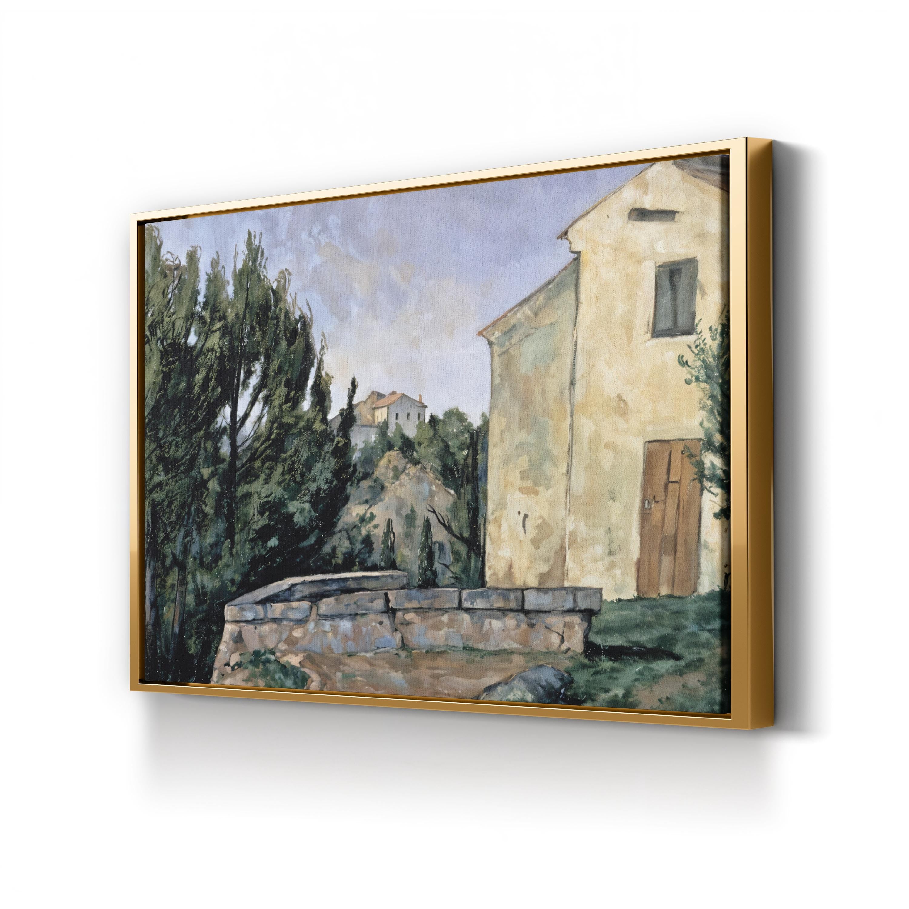 The Abandoned House at Tholonet – Paul Cézanne Wall Art | Provence Landscape Canvas Print