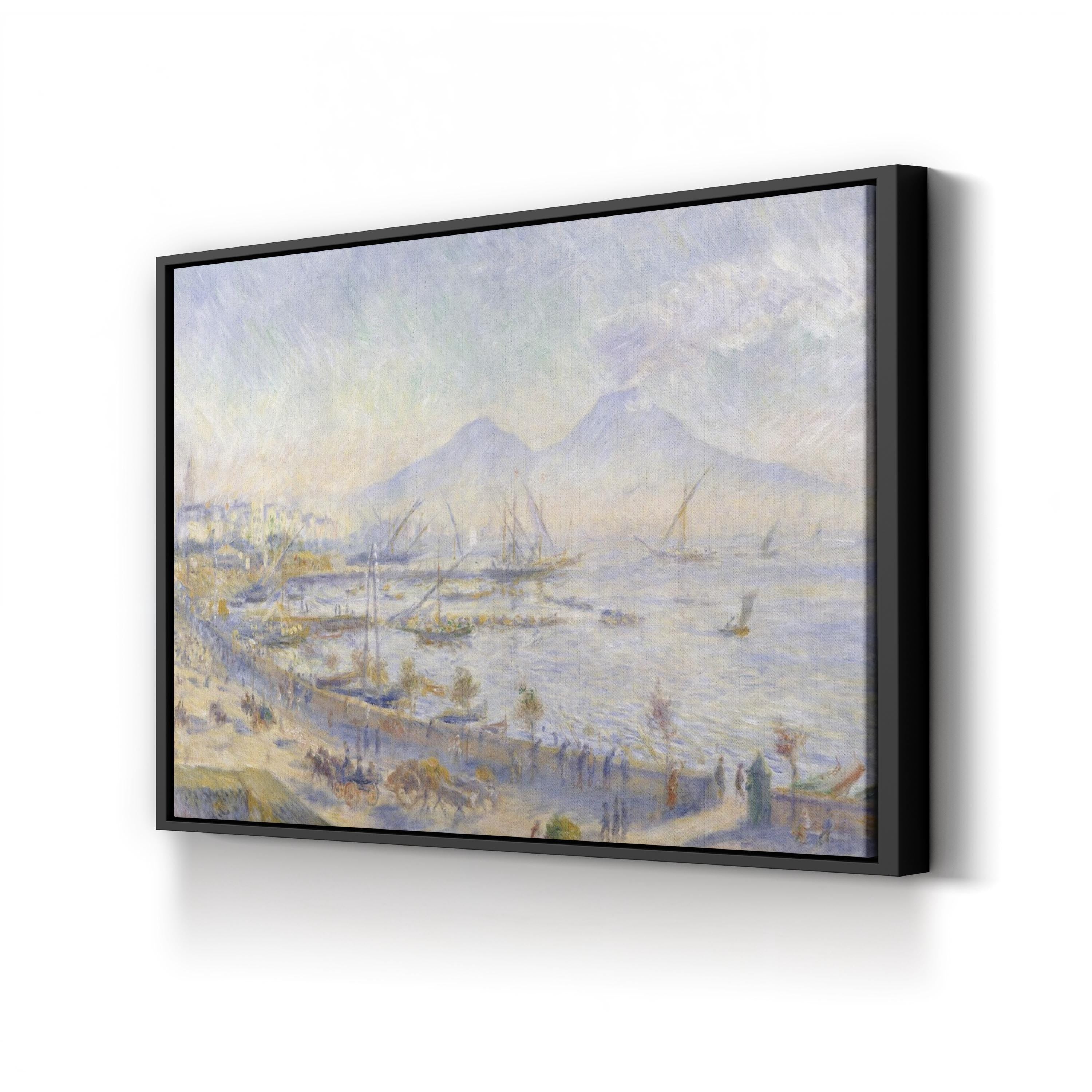 The Bay of Naples (1881) – Framed Impressionist Coastal Landscape Canvas Art by Pierre-Auguste Renoir