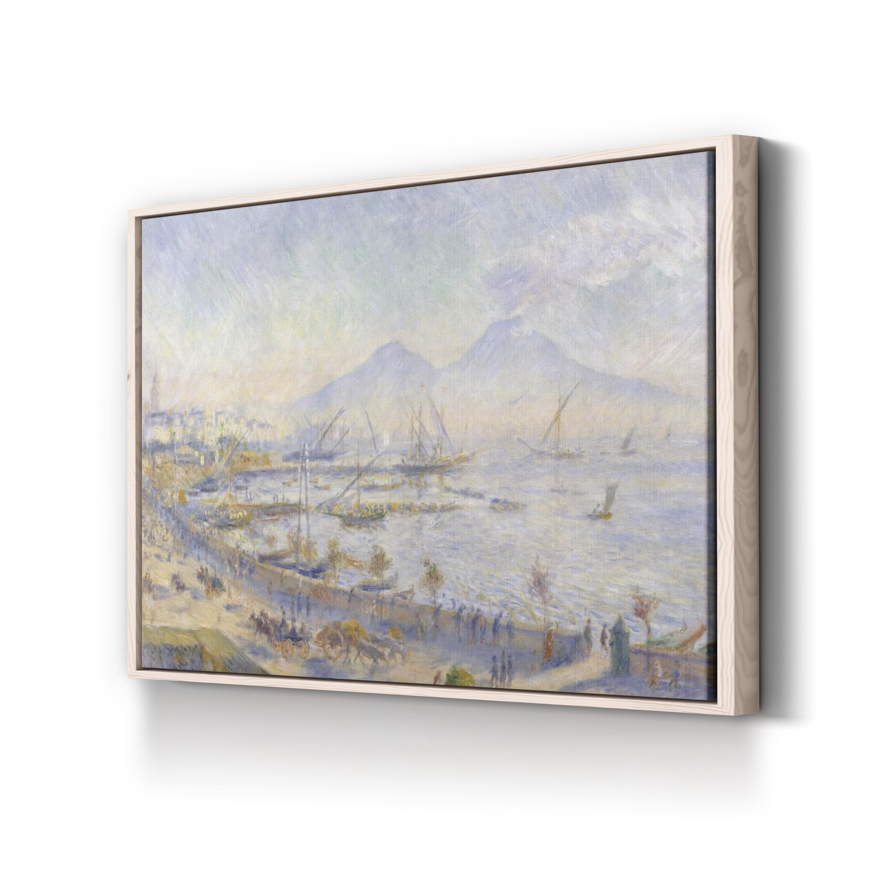 The Bay of Naples (1881) – Framed Impressionist Coastal Landscape Canvas Art by Pierre-Auguste Renoir