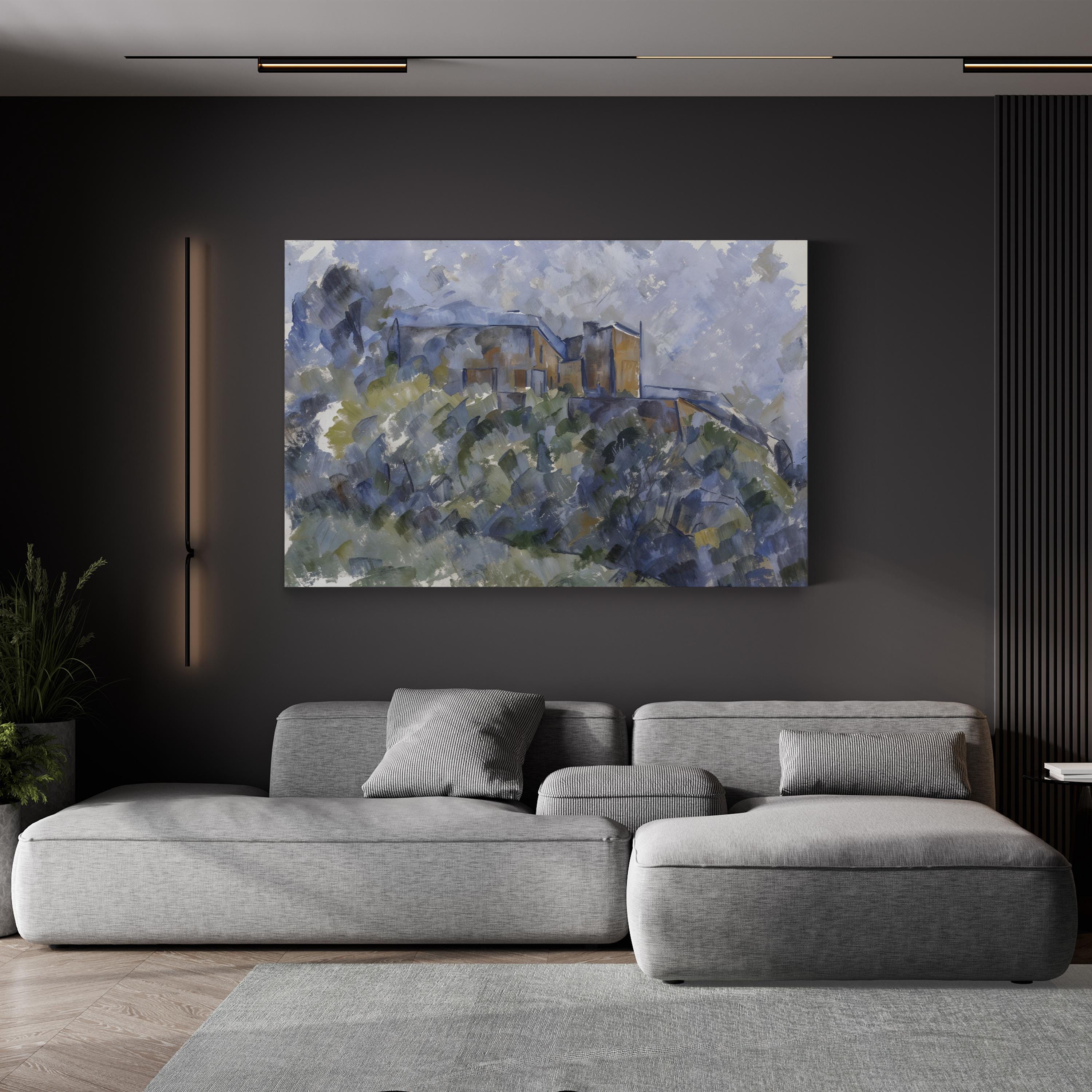 The Black House Wall Art by Paul Cézanne | Post-Impressionist Architectural Canvas Print