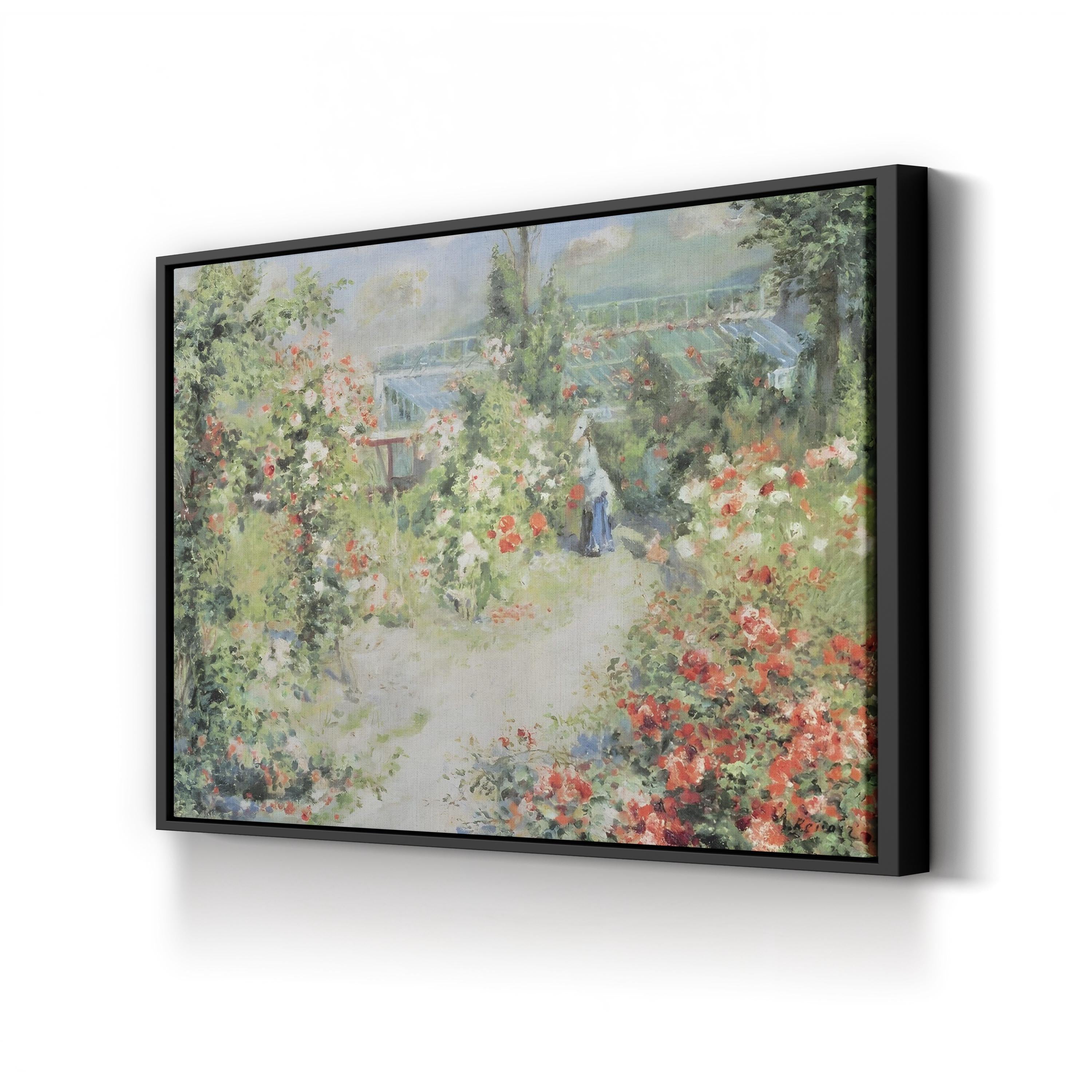The Conservatory Wall Art by Pierre-Auguste Renoir | Impressionist Botanical Garden Canvas