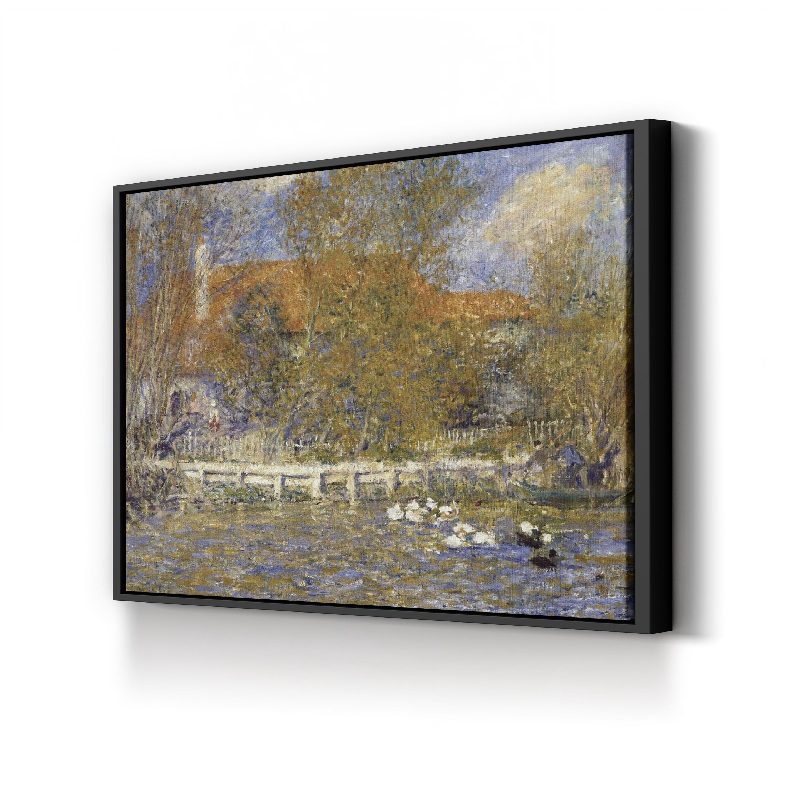 The Duck Pond 1873 Impressionist Landscape Wall Art  by Pierre-Auguste Renoir