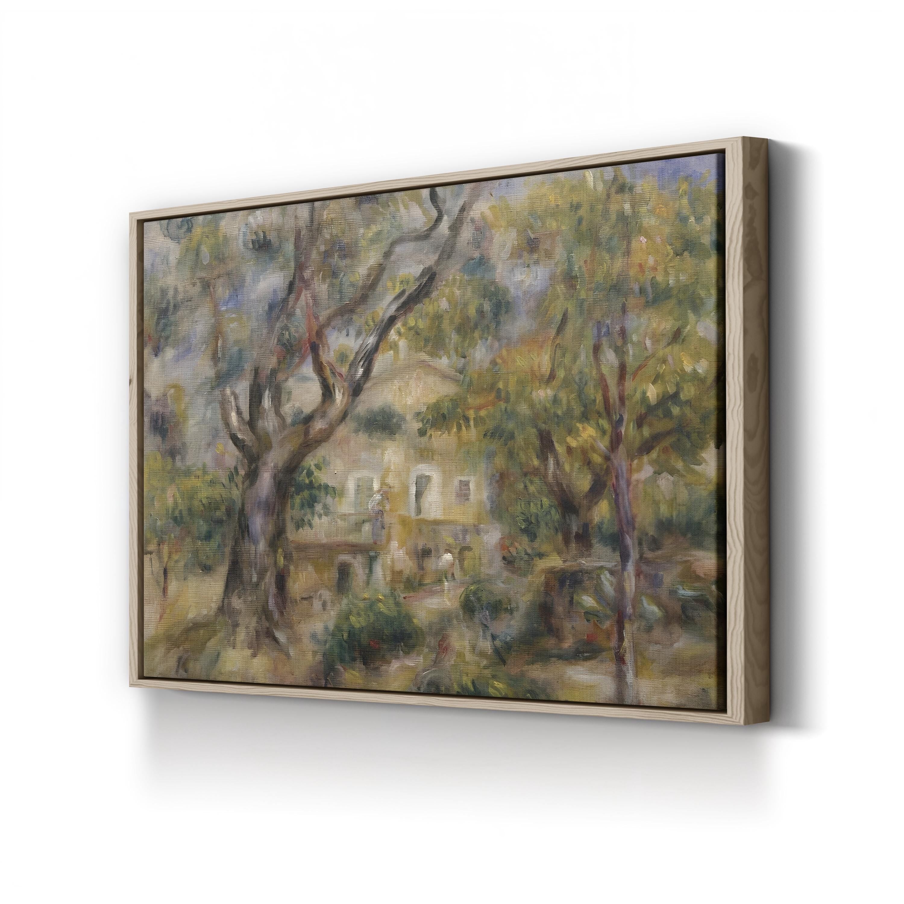 The Farm at Les Collettes, Cagnes – Pierre-Auguste Renoir Wall Art | Impressionist Landscape Canvas Print