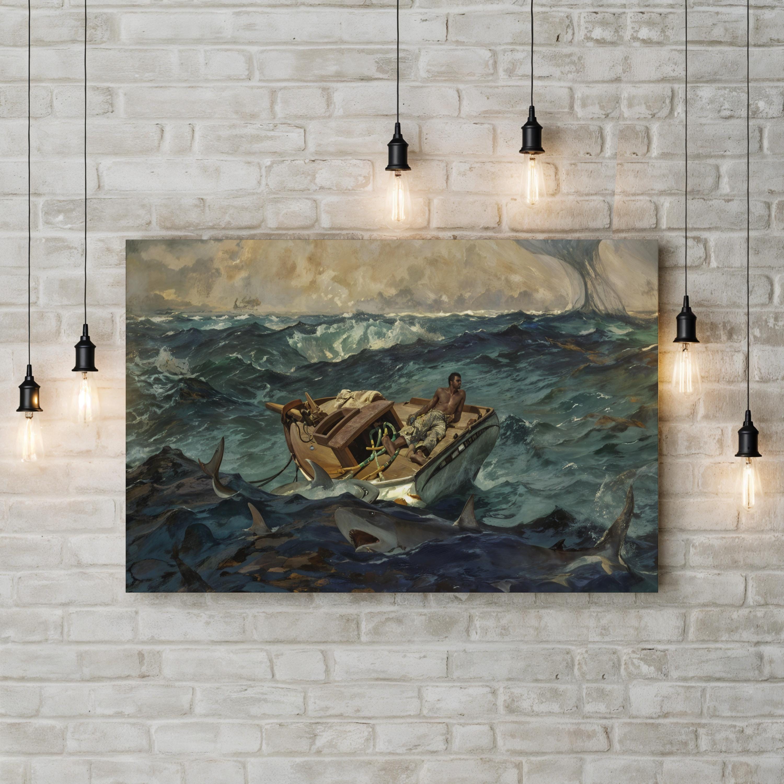 The Gulf Stream, 1899 Vintage Nautical Canvas Print – Winslow Homer Ocean Masterpiece
