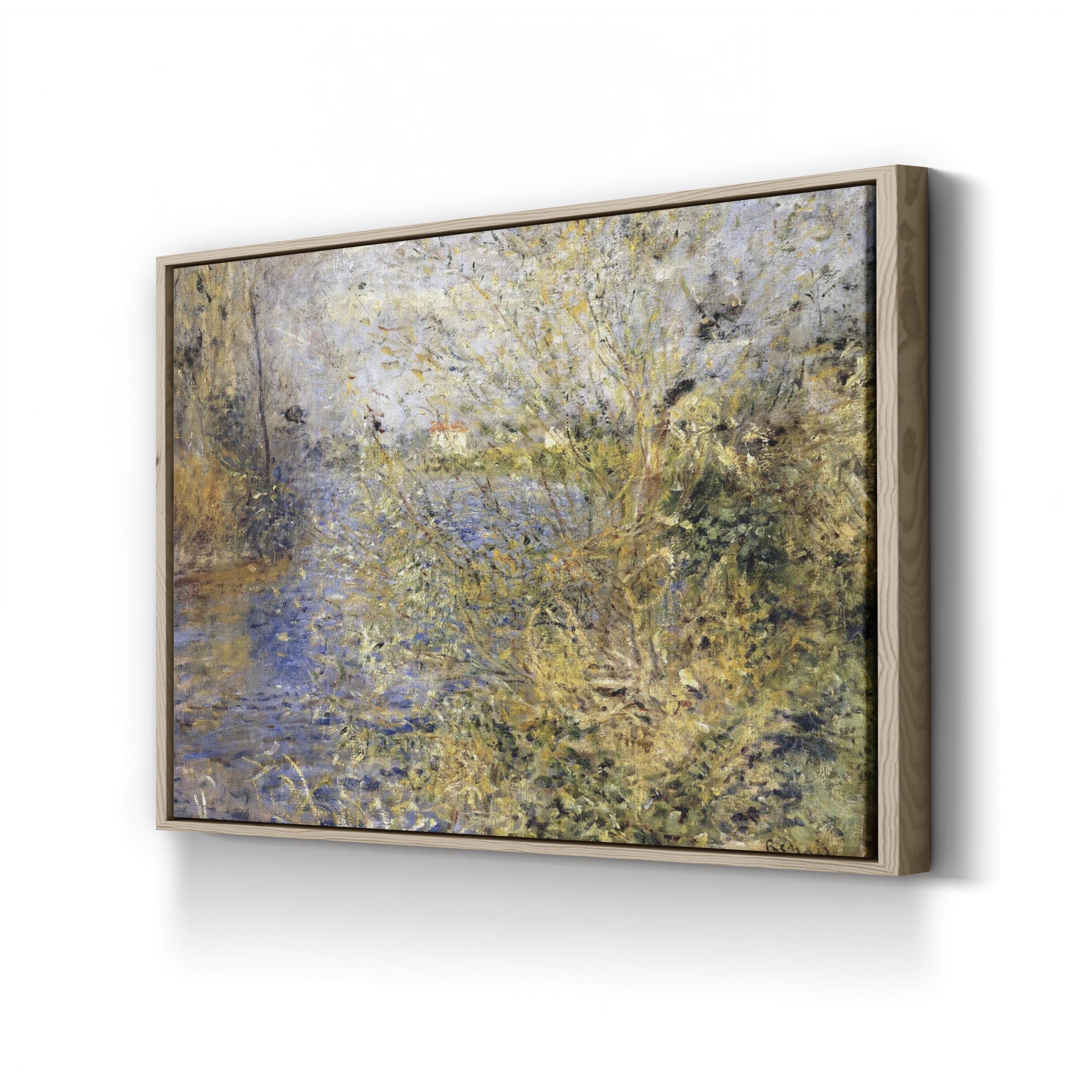 The Seine at Argenteuil 1875 – Pierre-Auguste Renoir Wall Art | Impressionist River Canvas Print
