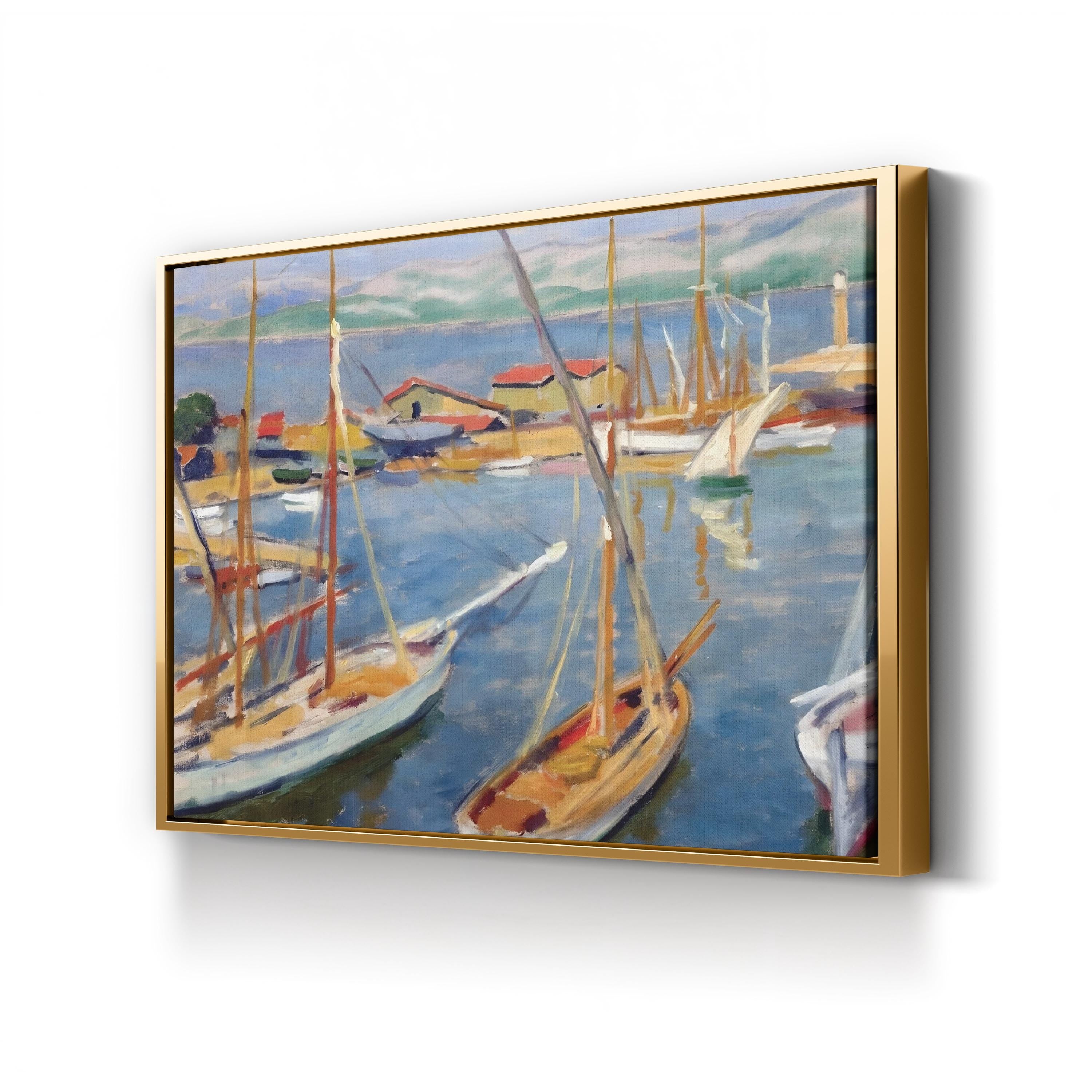 The Studio Boat, 1874 – Impressionist Wall Art | Coastal Landscape Canvas Print