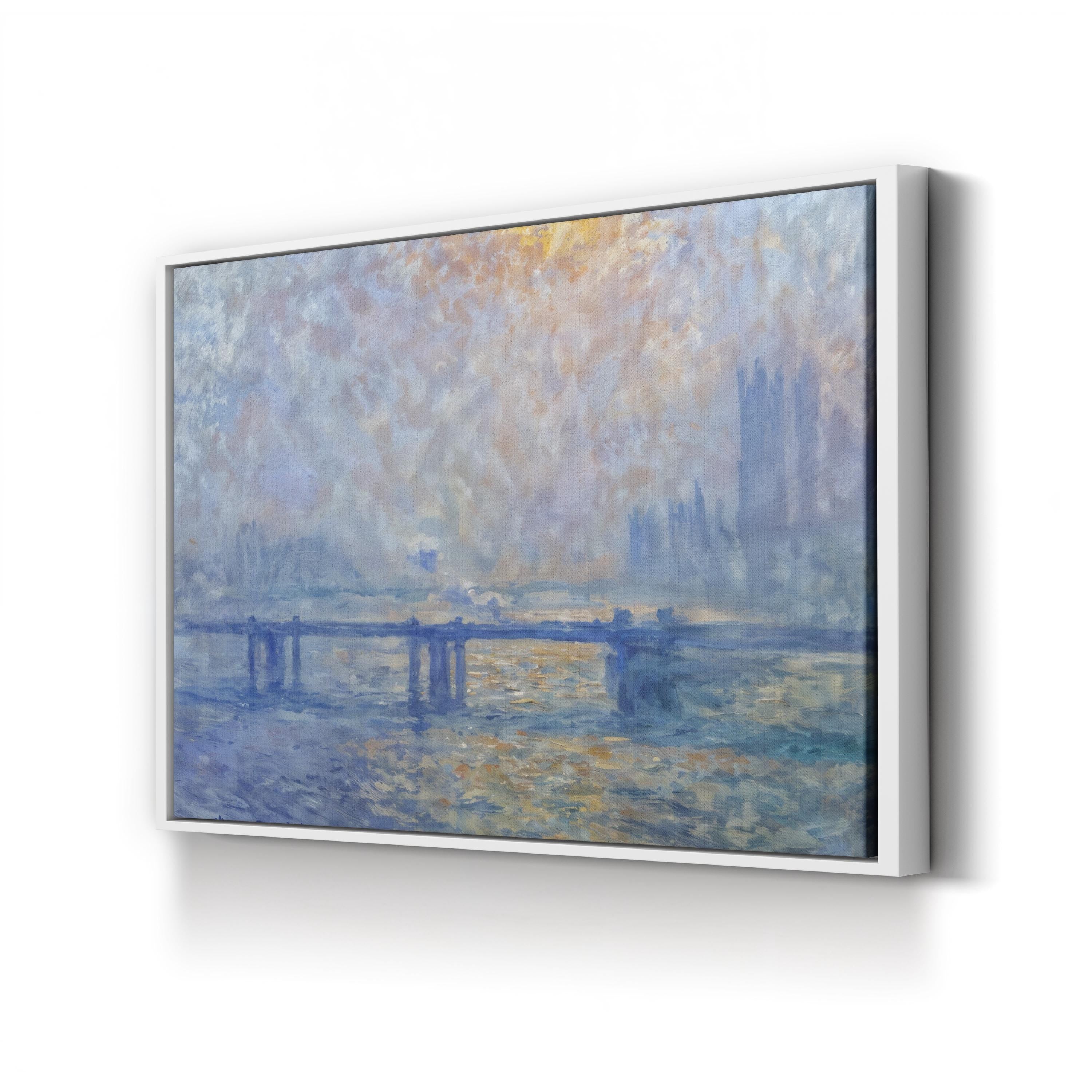 The Thames at Charing Cross Bridge | Claude Monet Impressionist London River Wall Art