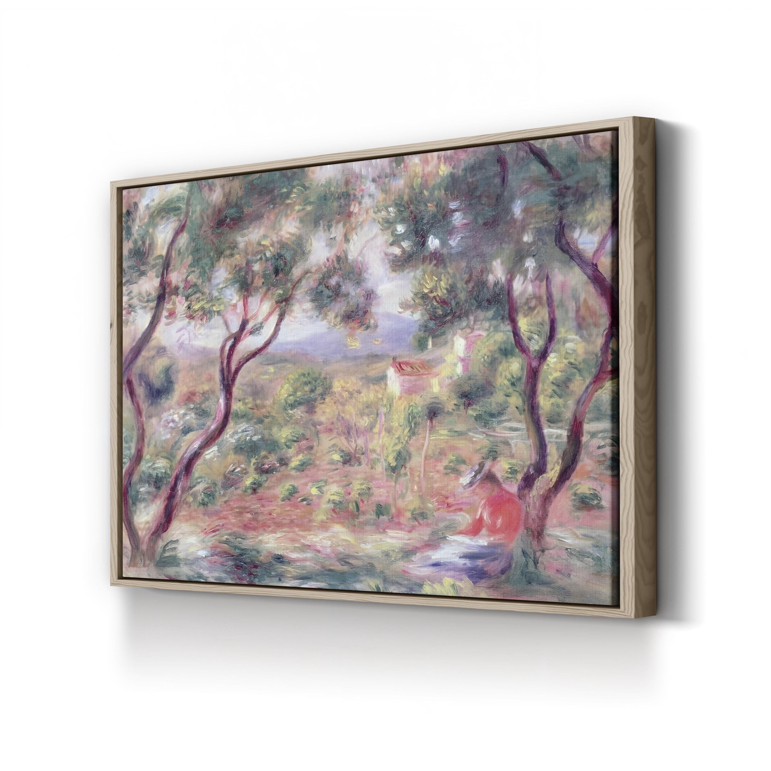 The Vines at Cagnes, 1906 Wall Art by Pierre-Auguste Renoir – Impressionist French Vineyard Canvas Print