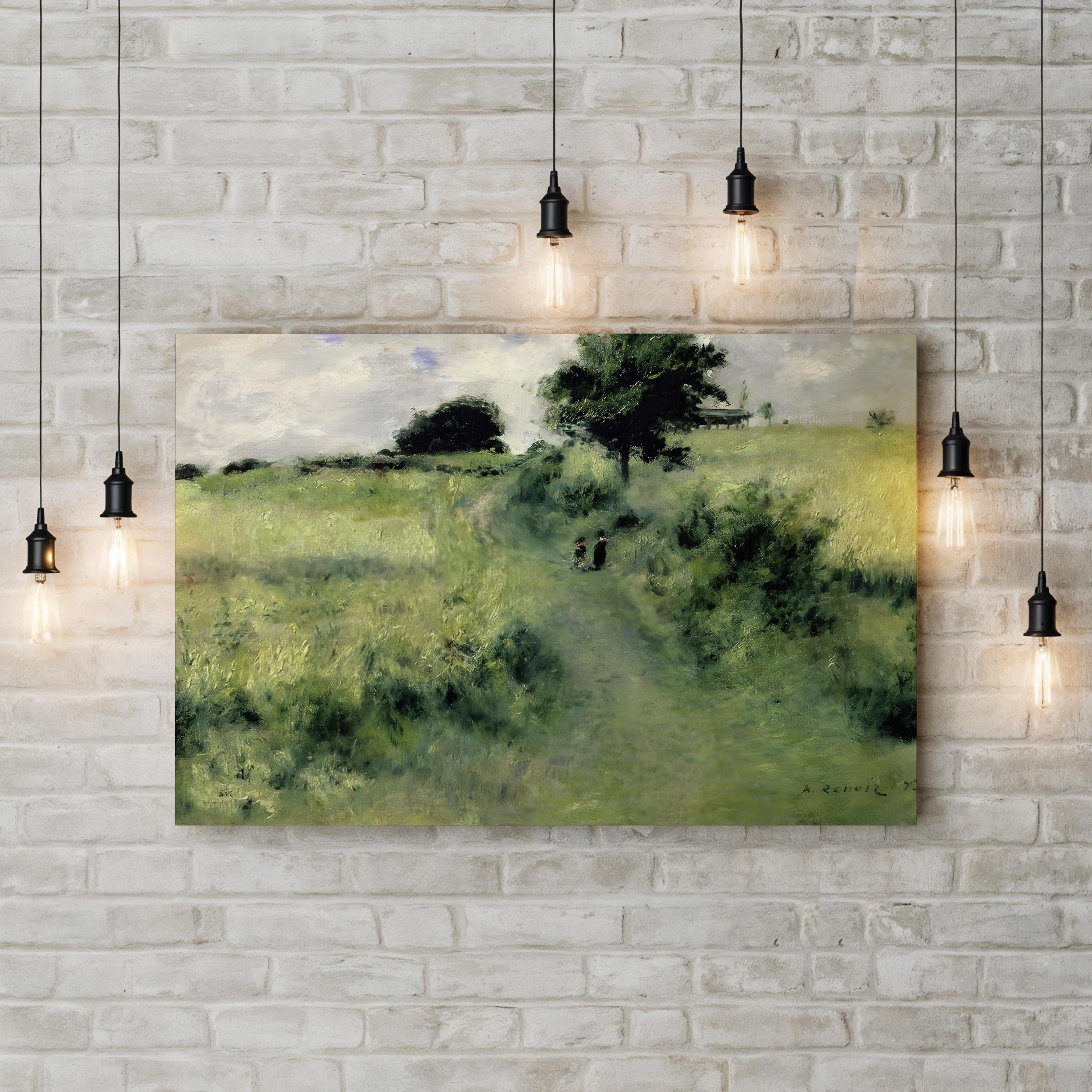 Path Leading Through Tall Grass by Pierre-Auguste Renoir canvas print, standard unframed