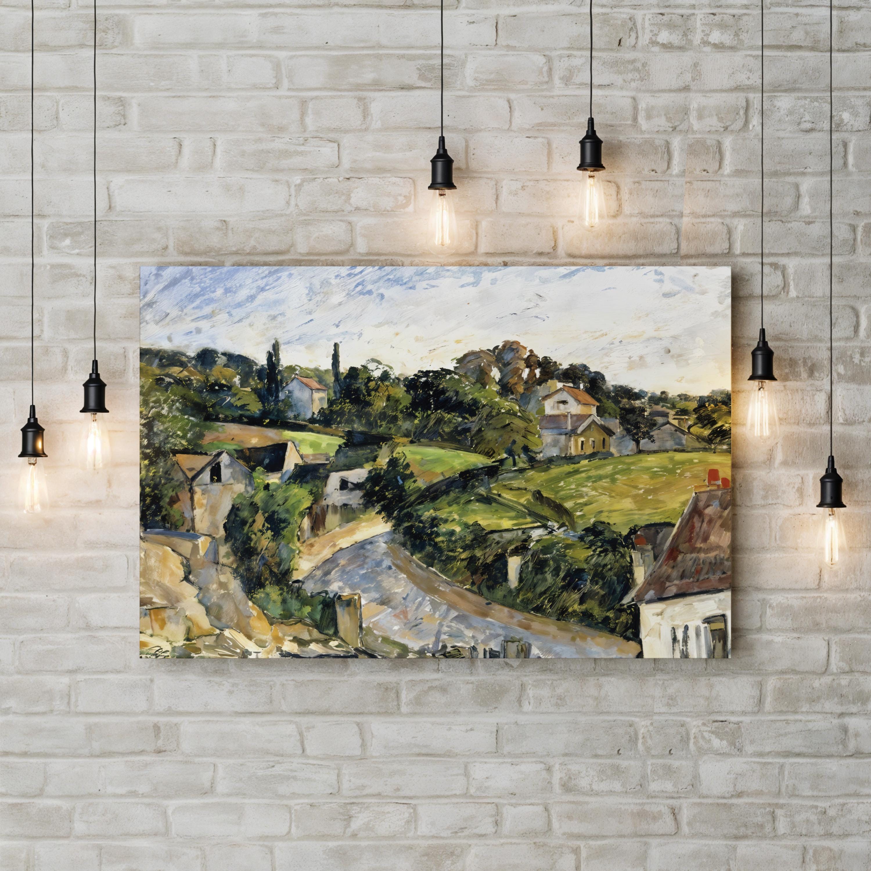 The Winding Road, 1877 – Paul Cézanne Wall Art | Post-Impressionist Canvas Print