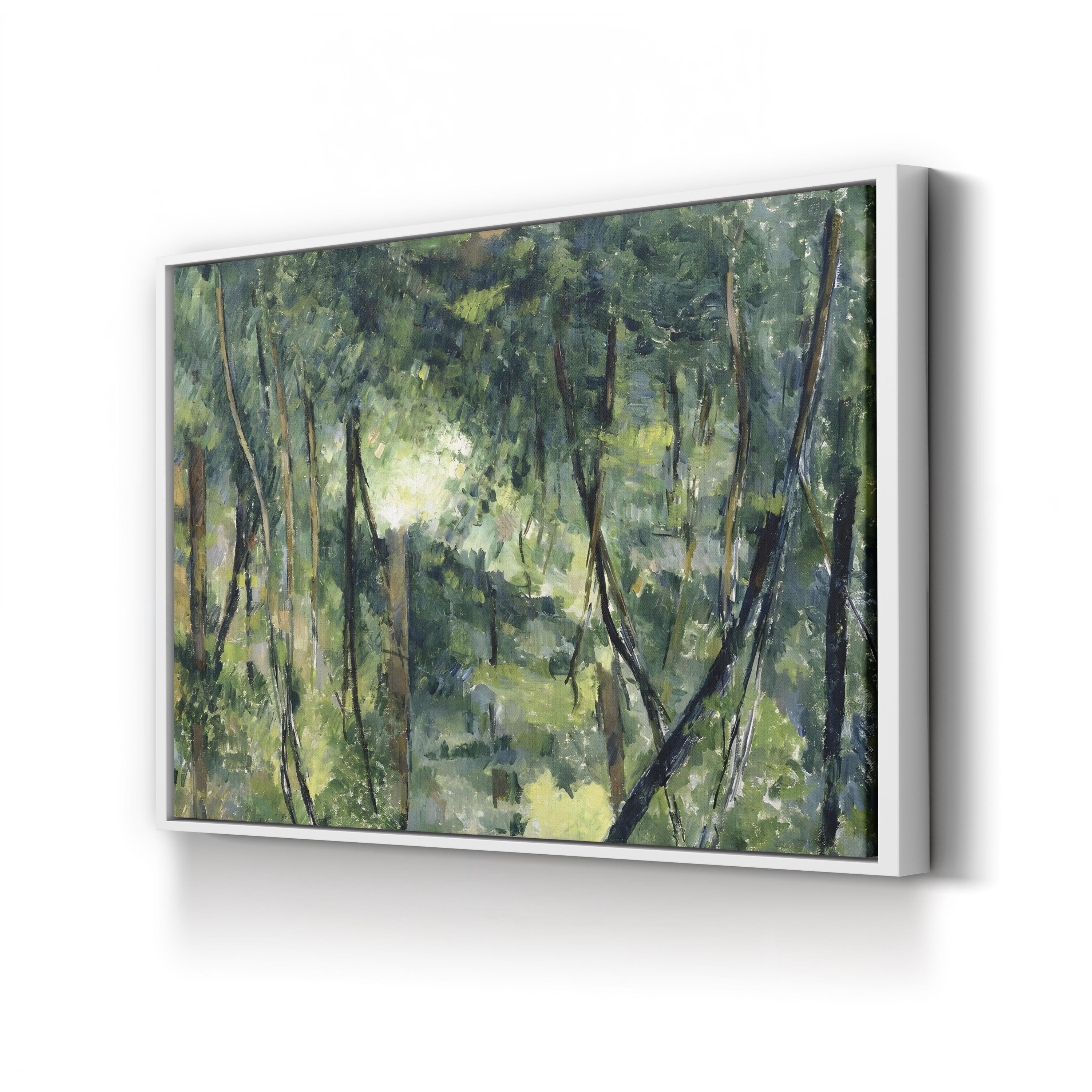 Undergrowth 1885 Forest Scene – Paul Cézanne Wall Art | Woodland Landscape Canvas Print