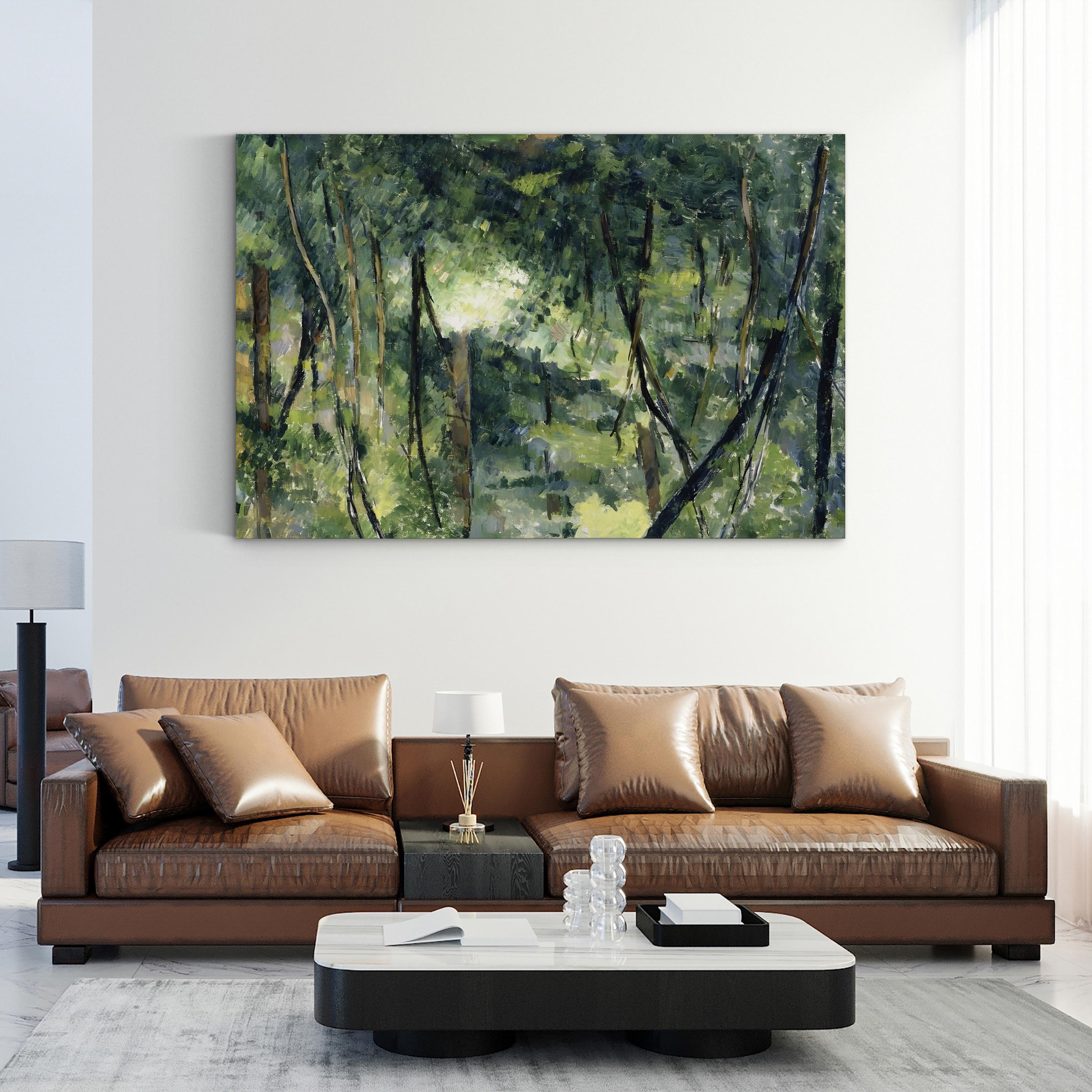 Undergrowth 1885 Forest Scene – Paul Cézanne Wall Art | Woodland Landscape Canvas Print