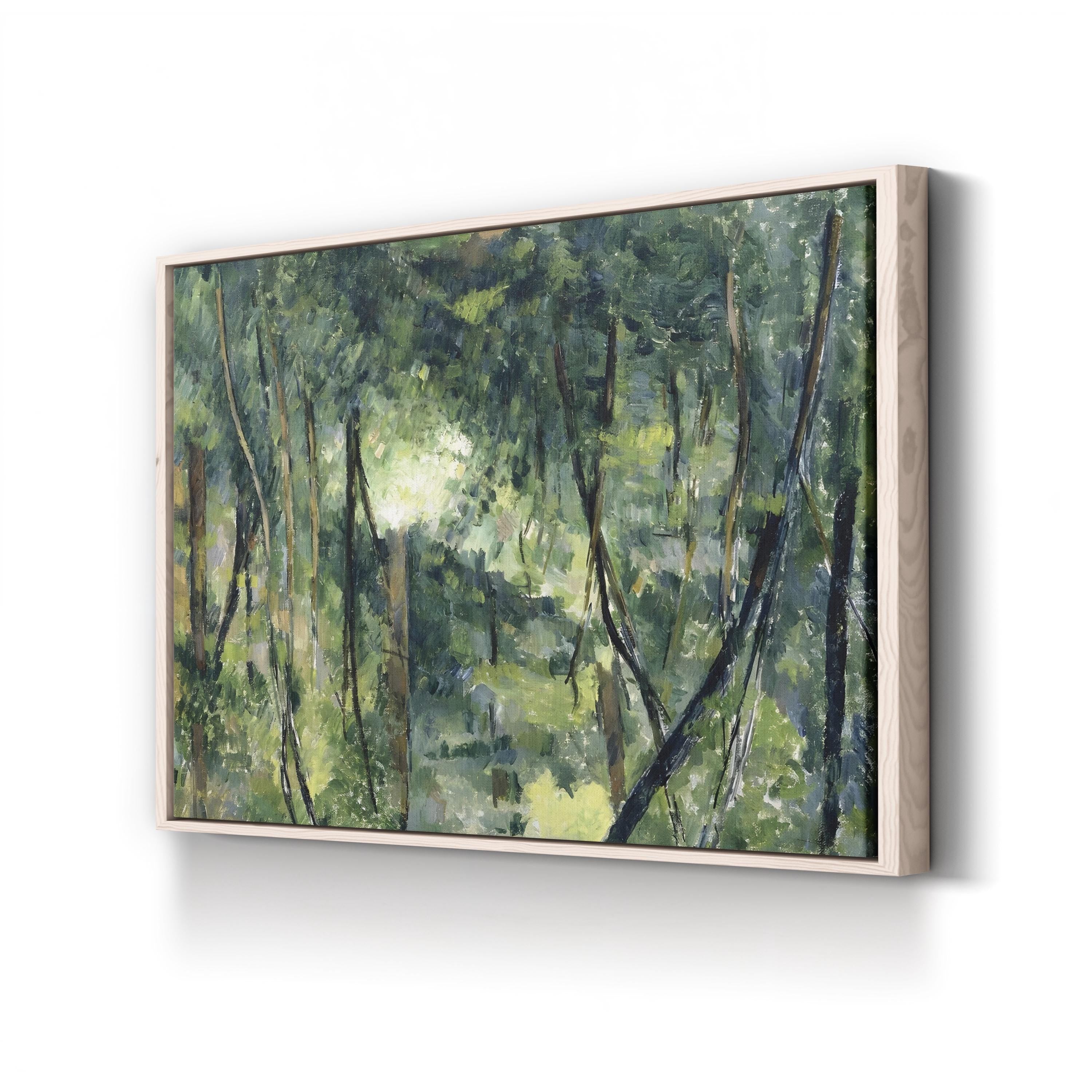Undergrowth 1885 Forest Scene – Paul Cézanne Wall Art | Woodland Landscape Canvas Print