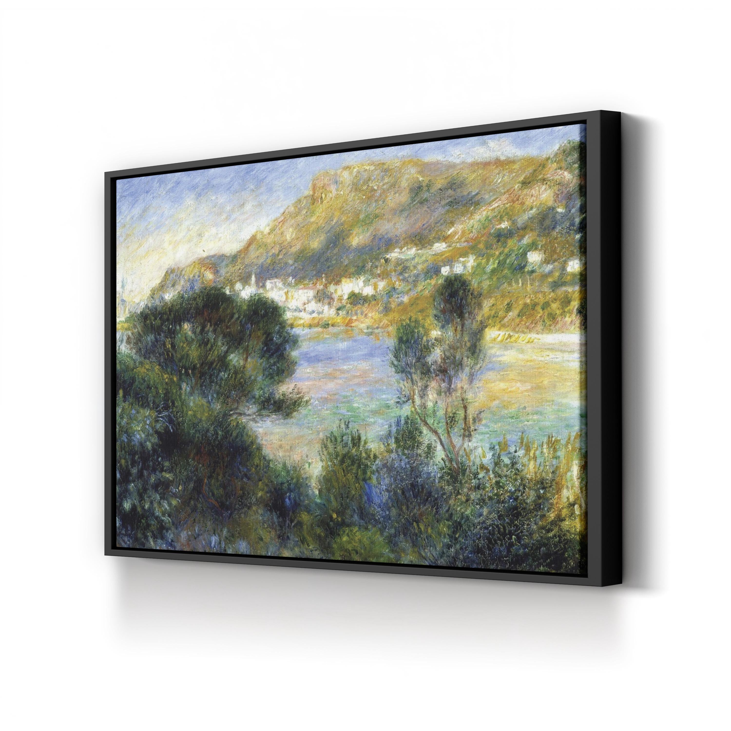 View From Cap Martin Of Monte Carlo, 1884 Wall Art Pierre Auguste Renoir